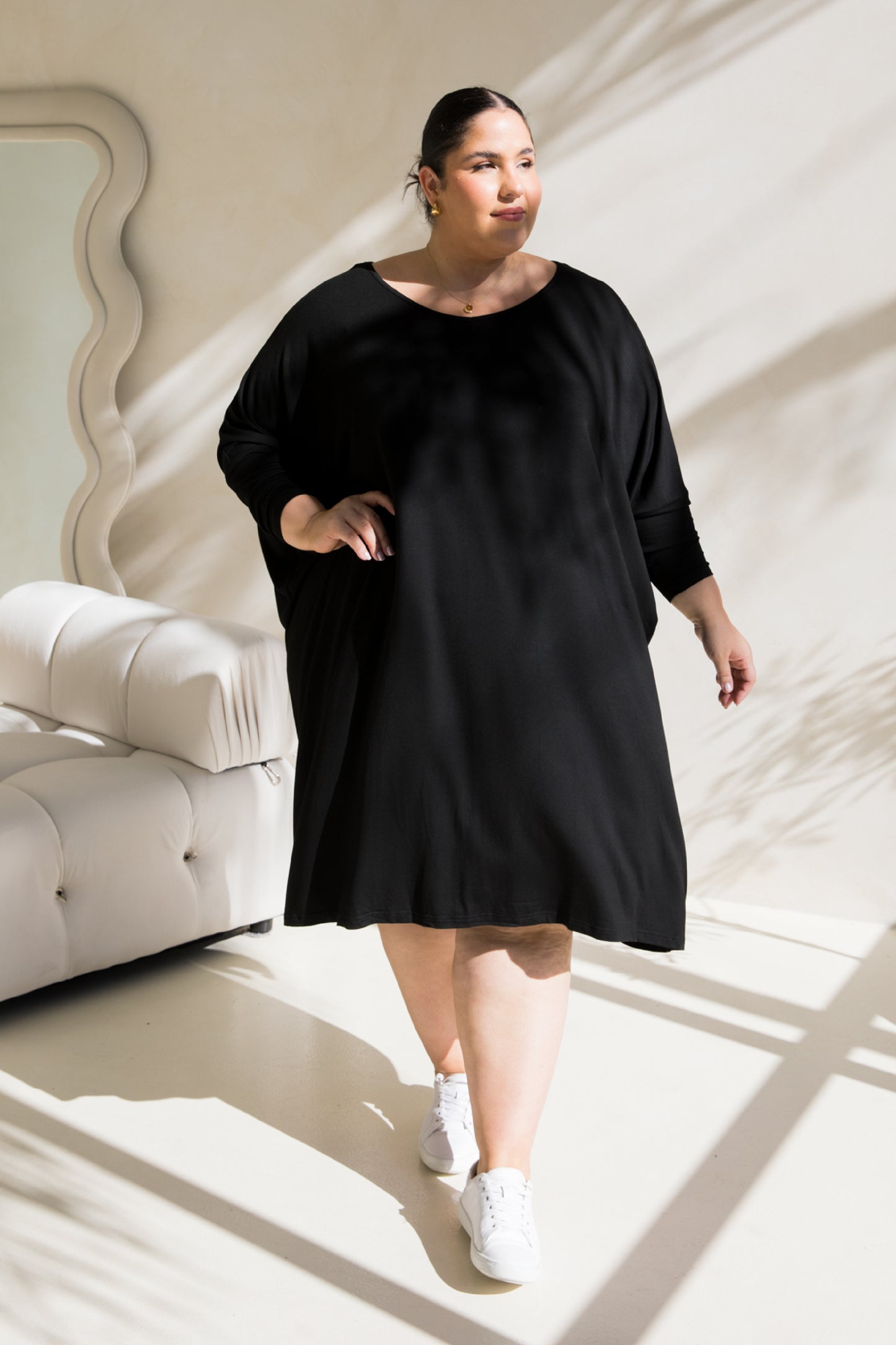 Long Sleeve Nice Dress | Black