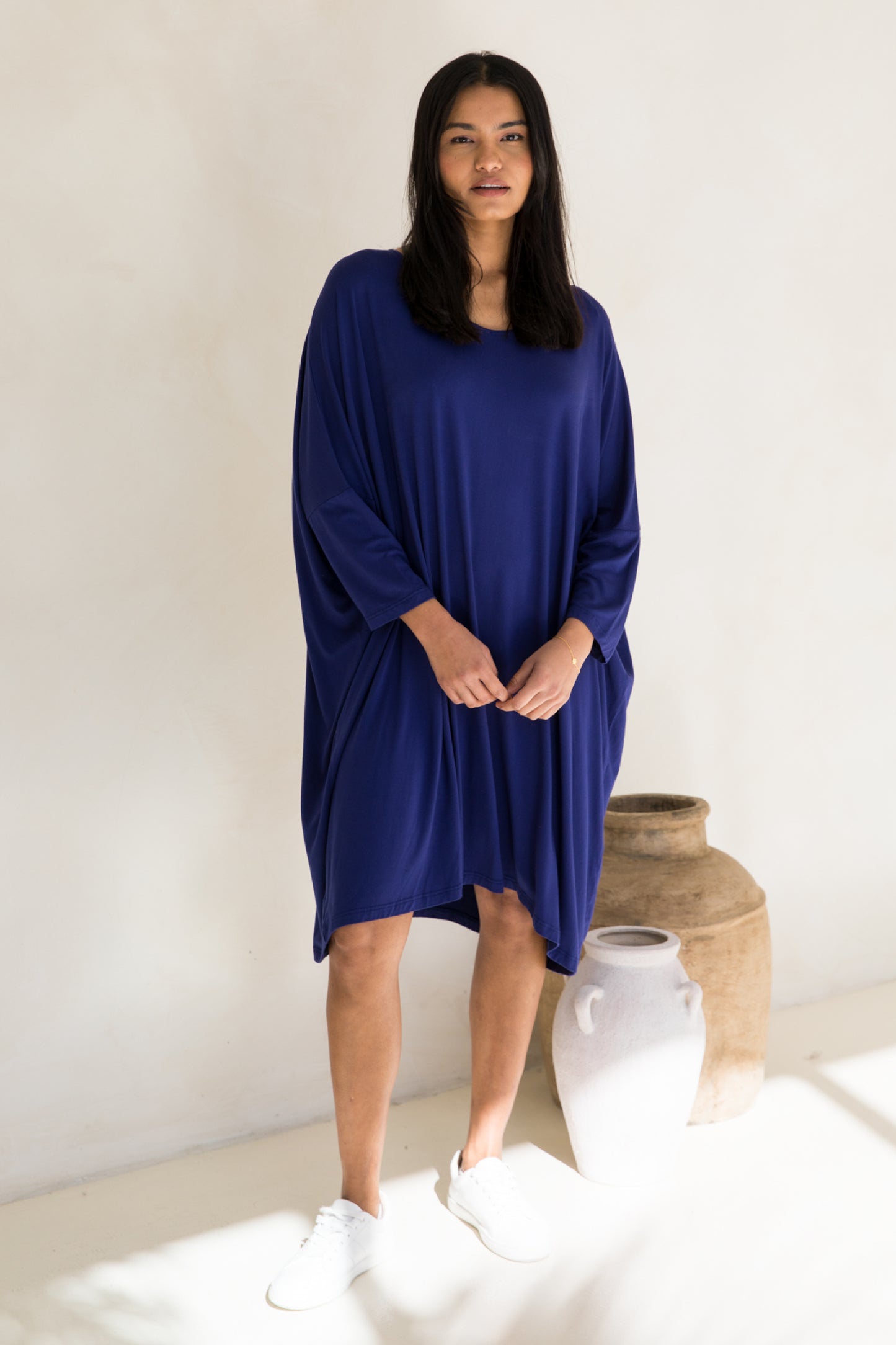 Long Sleeve Nice Dress | Dark Blue