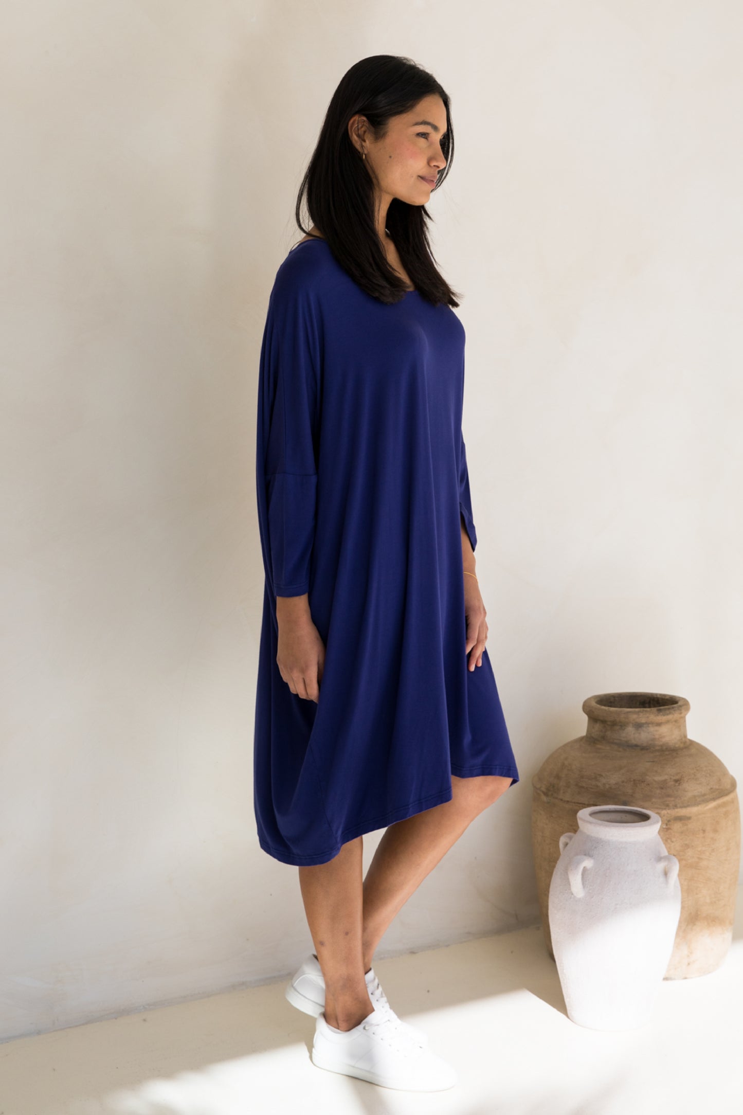 Long Sleeve Nice Dress | Dark Blue