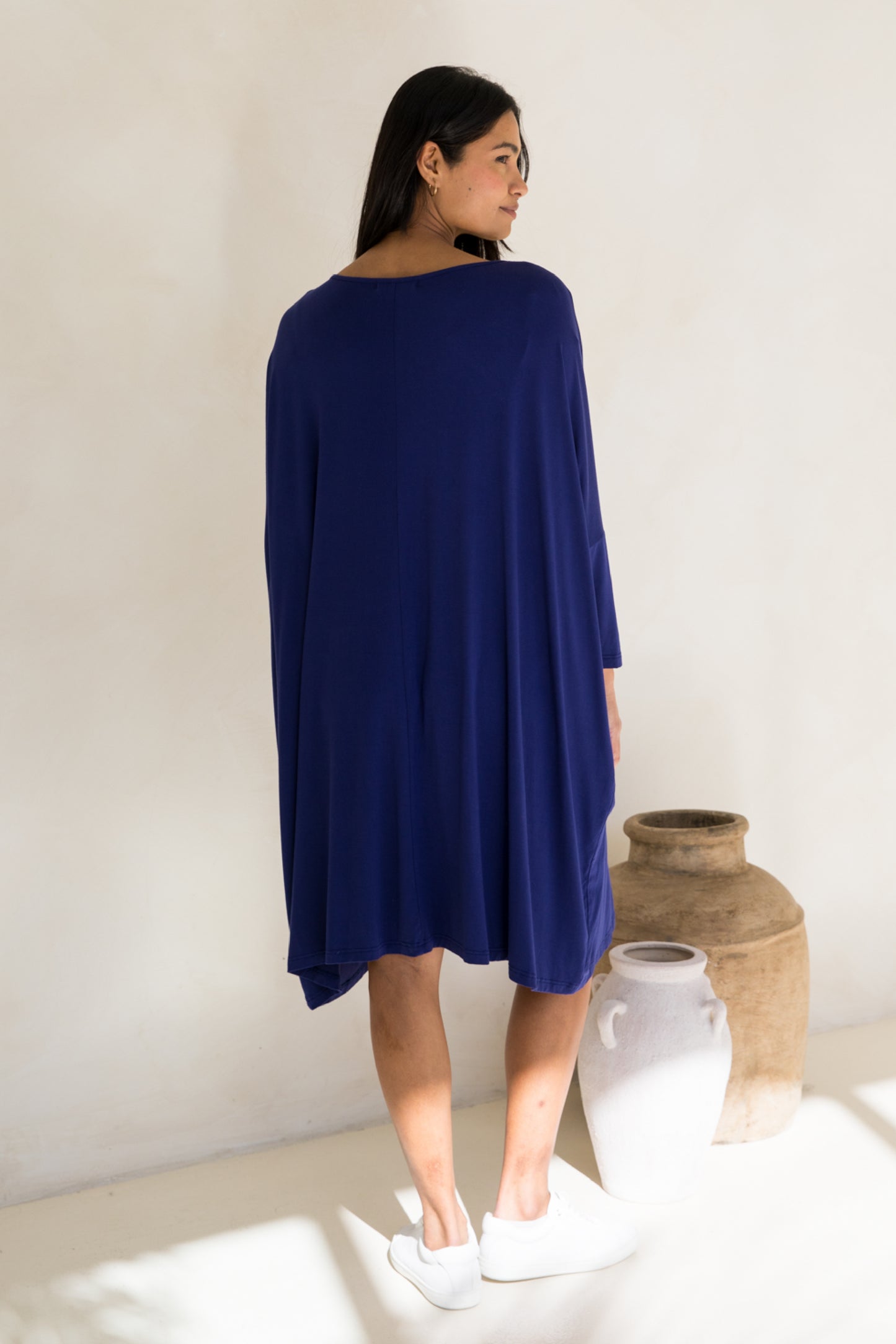 Long Sleeve Nice Dress | Dark Blue