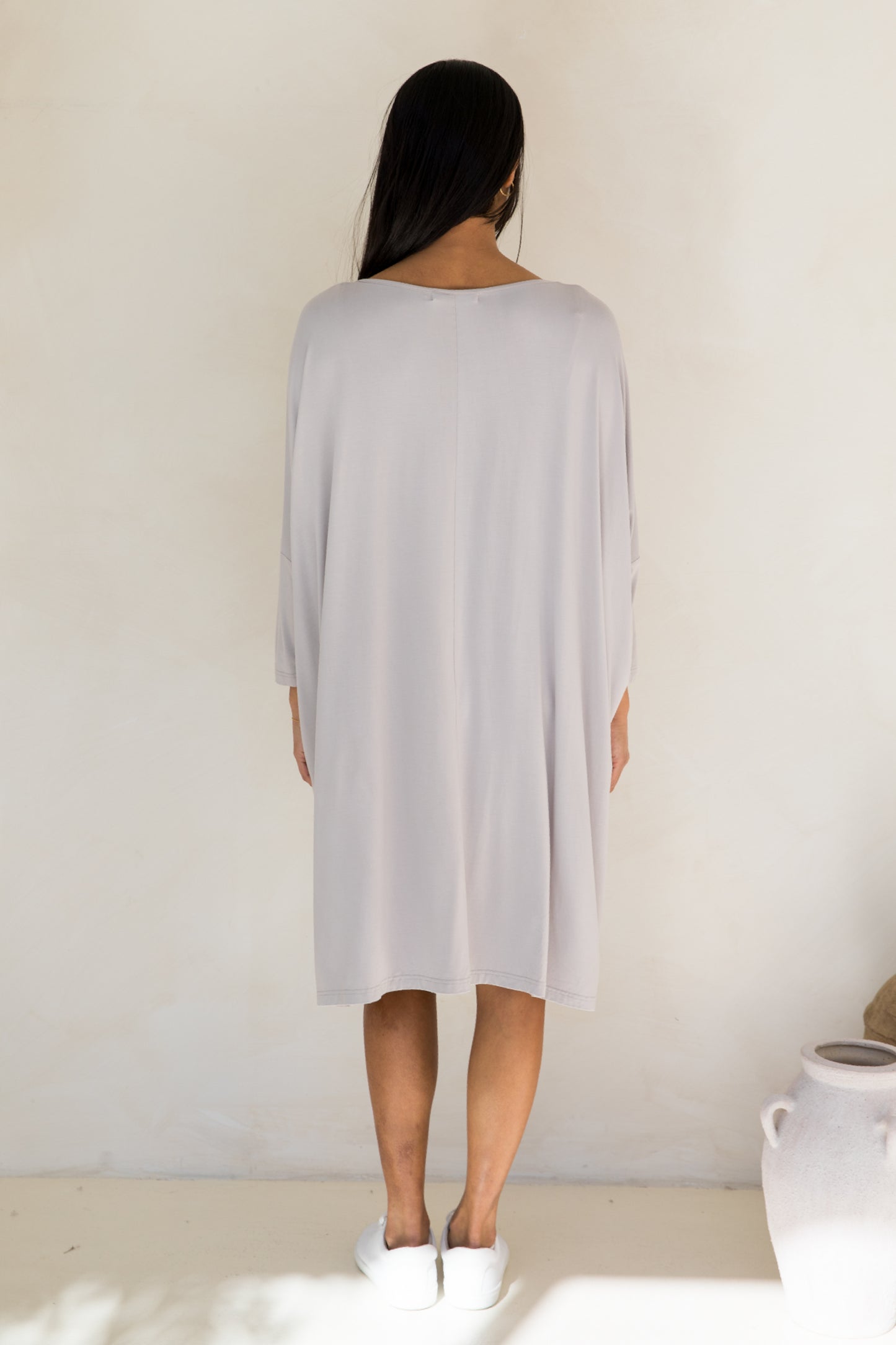 Long Sleeve Nice Dress | Stone