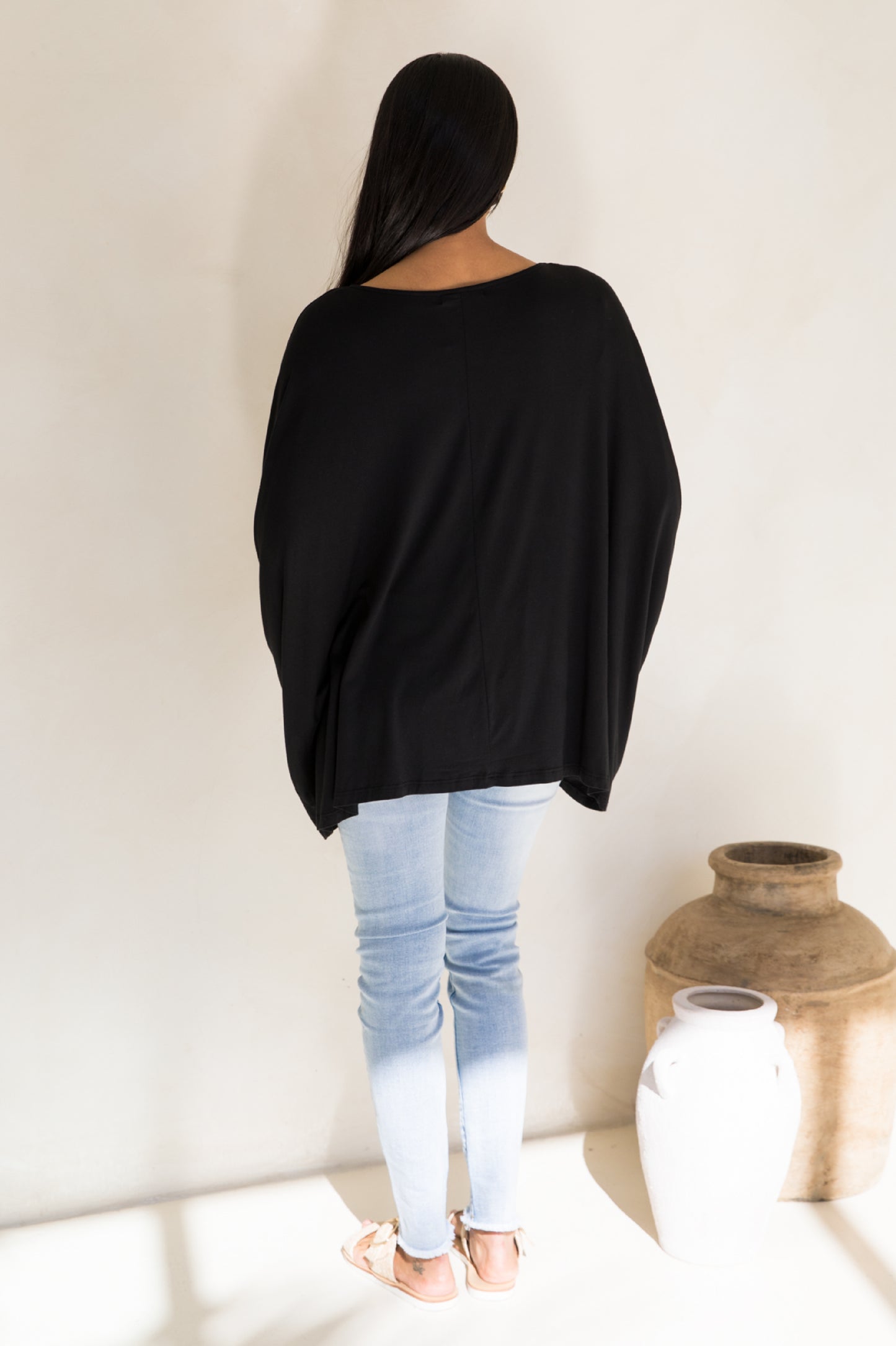 Long Sleeve Nice Top | Black