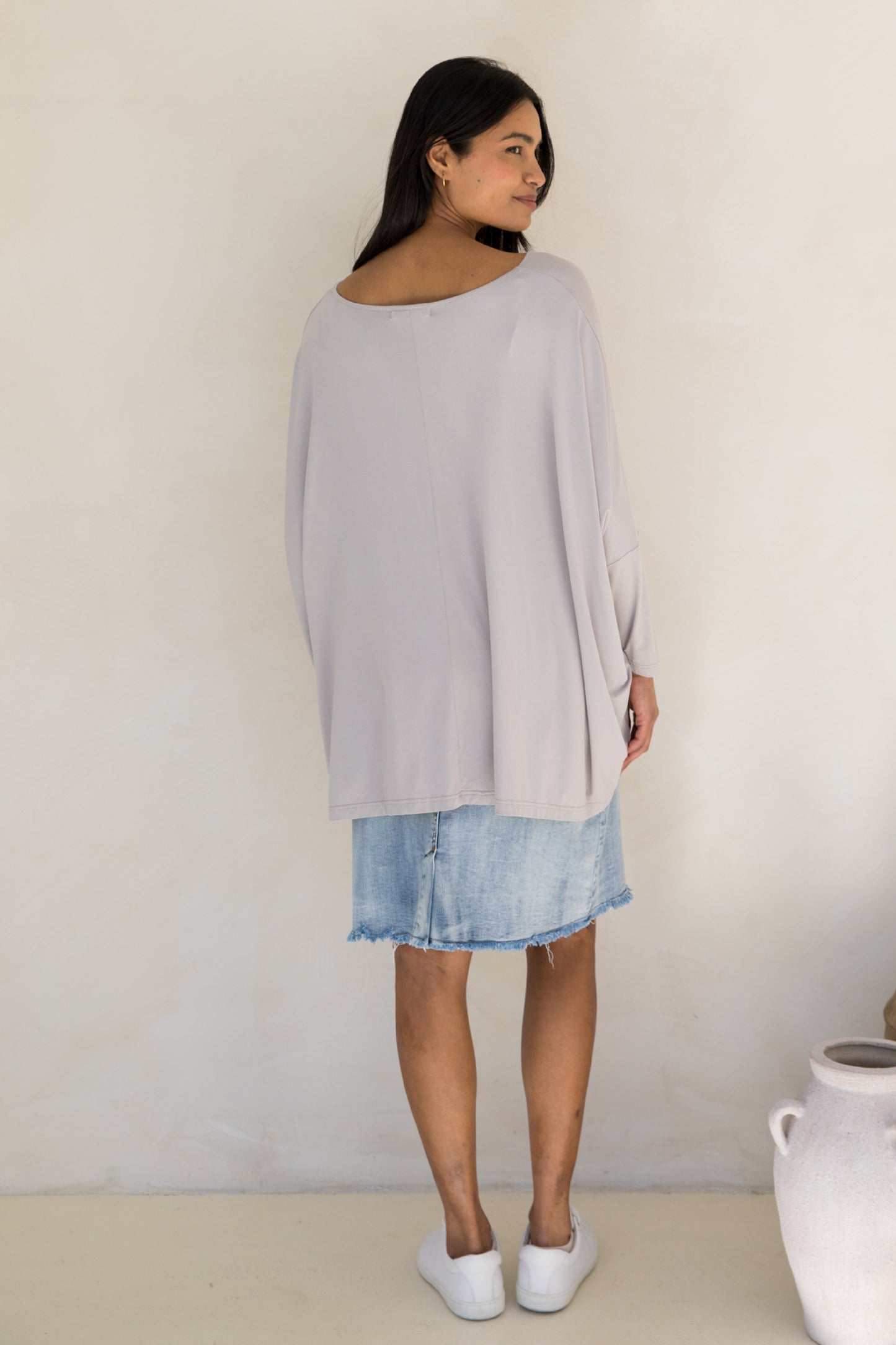 Long Sleeve Nice Top | Stone