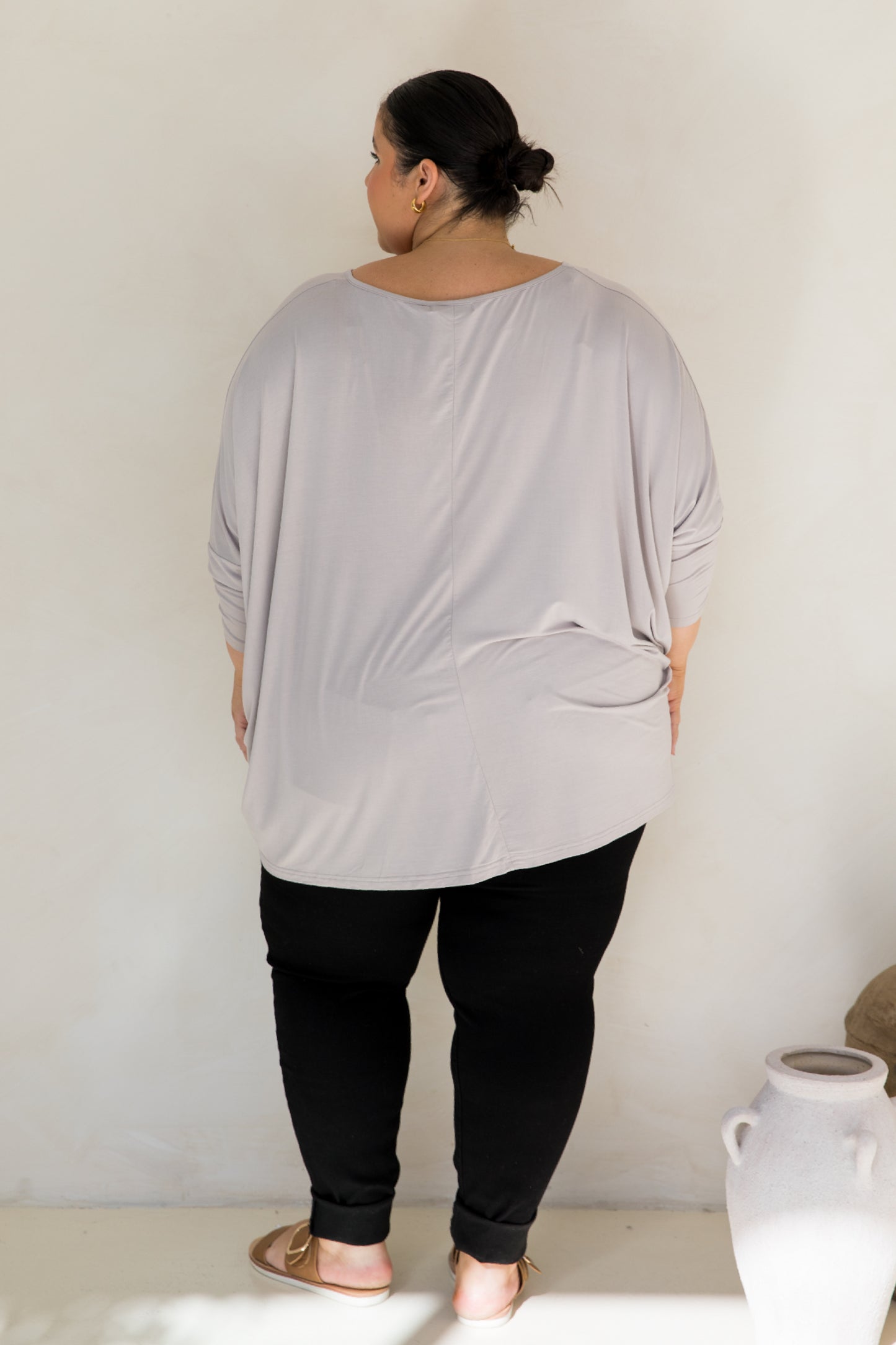 Long Sleeve Nice Top | Stone