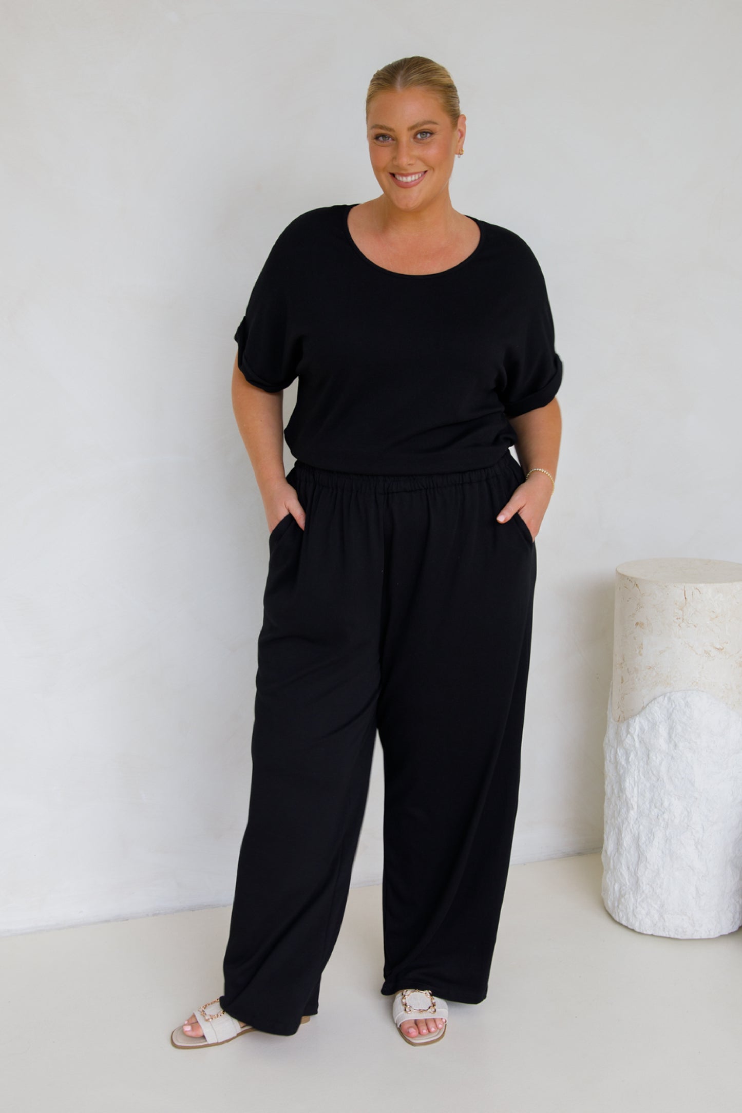 Gigi Lounge Pant | Black