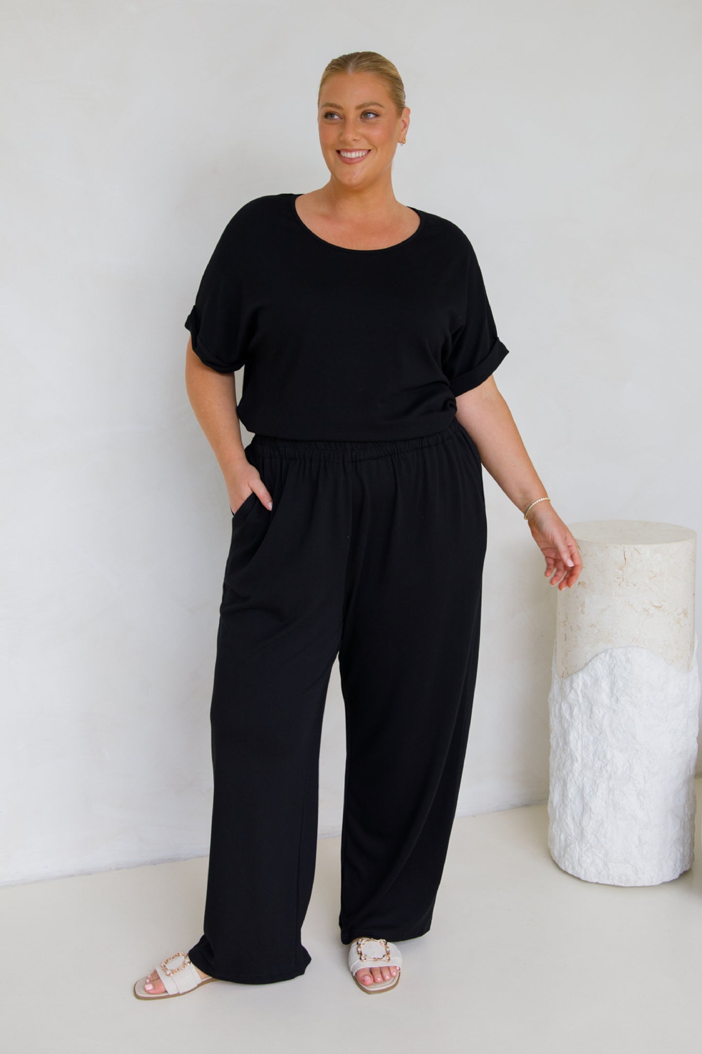 Gigi Lounge Pant | Black