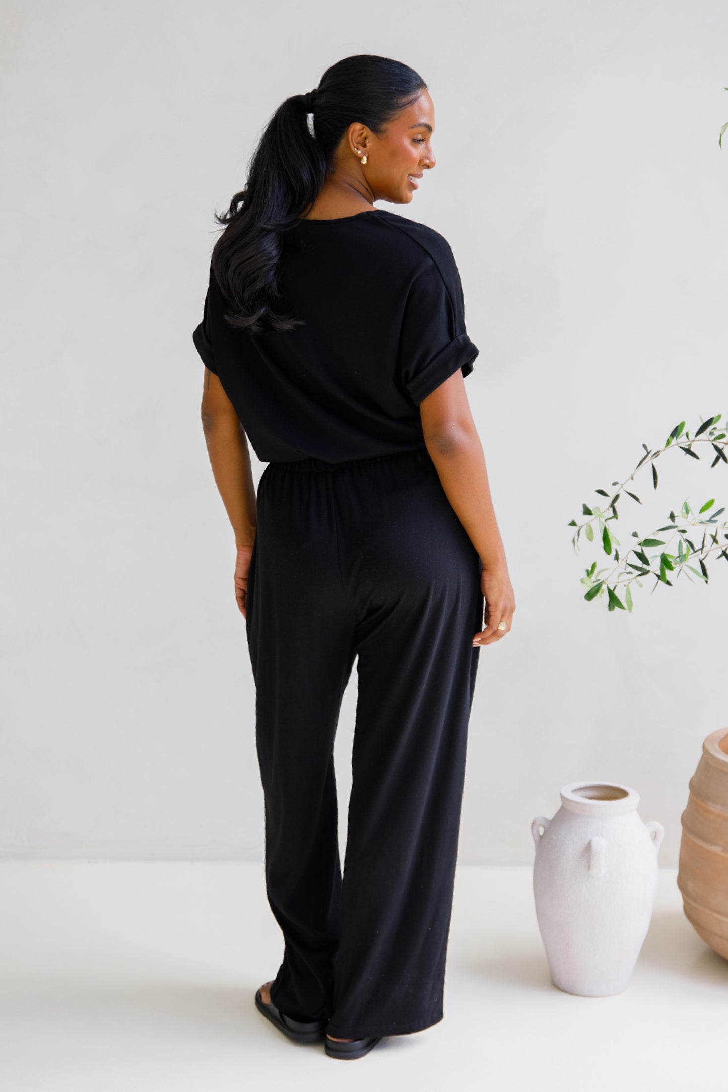 Gigi Lounge Pant | Black