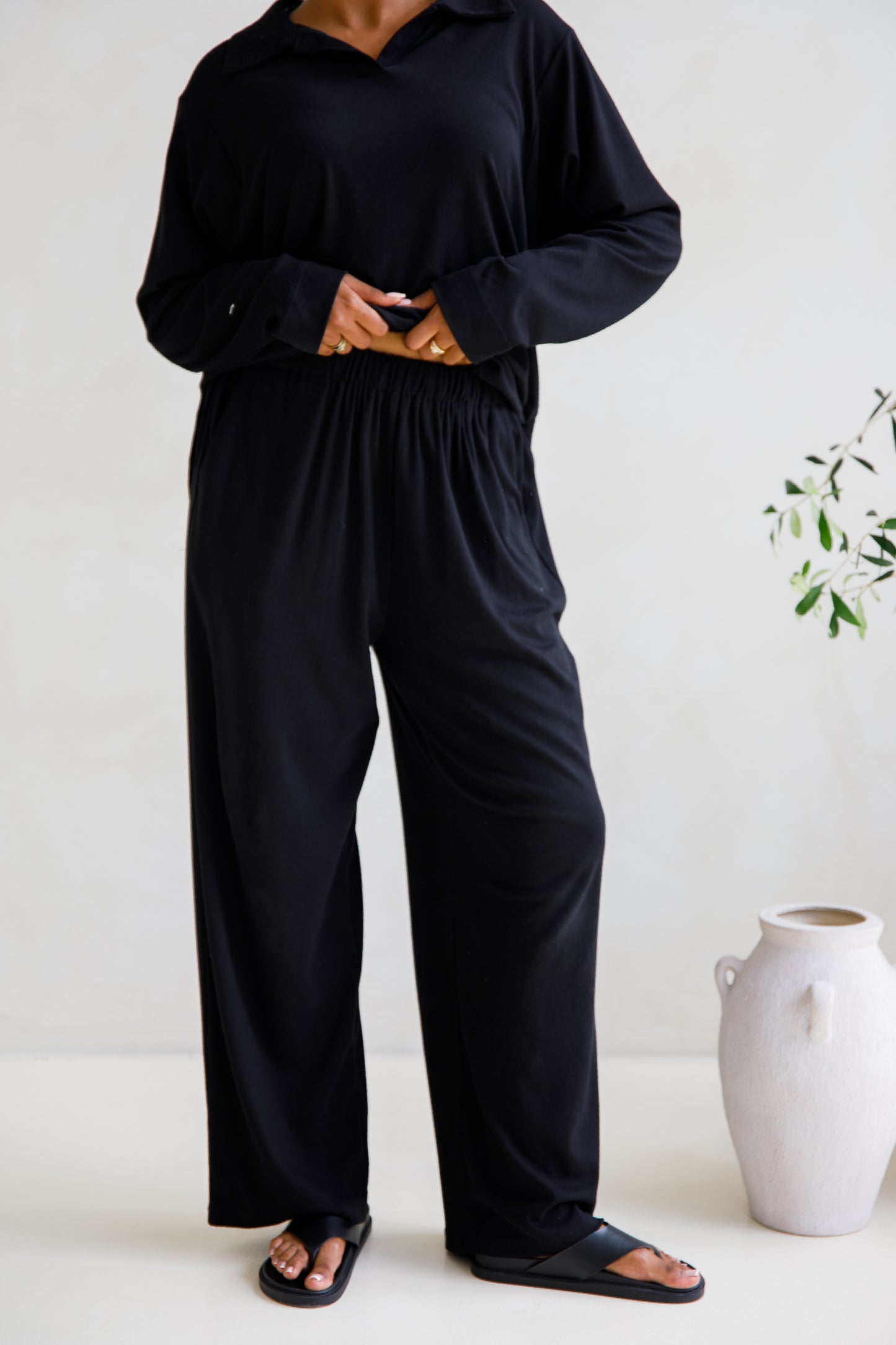 Gigi Lounge Pant | Black