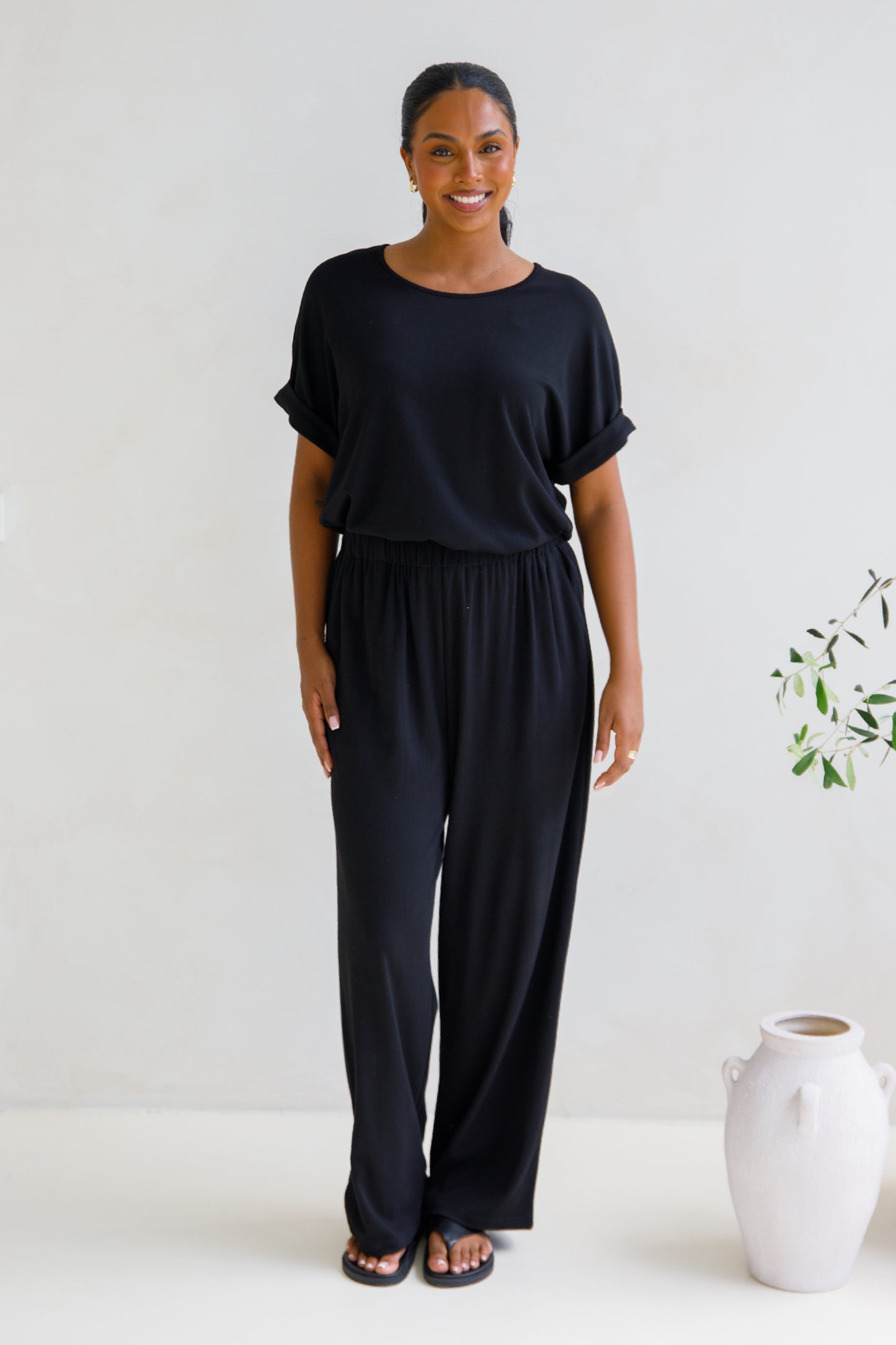 Gigi Lounge Pant | Black