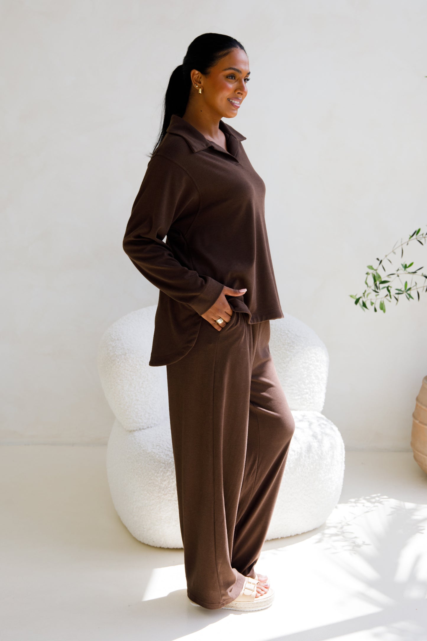 Gigi Lounge Pant | Chocolate