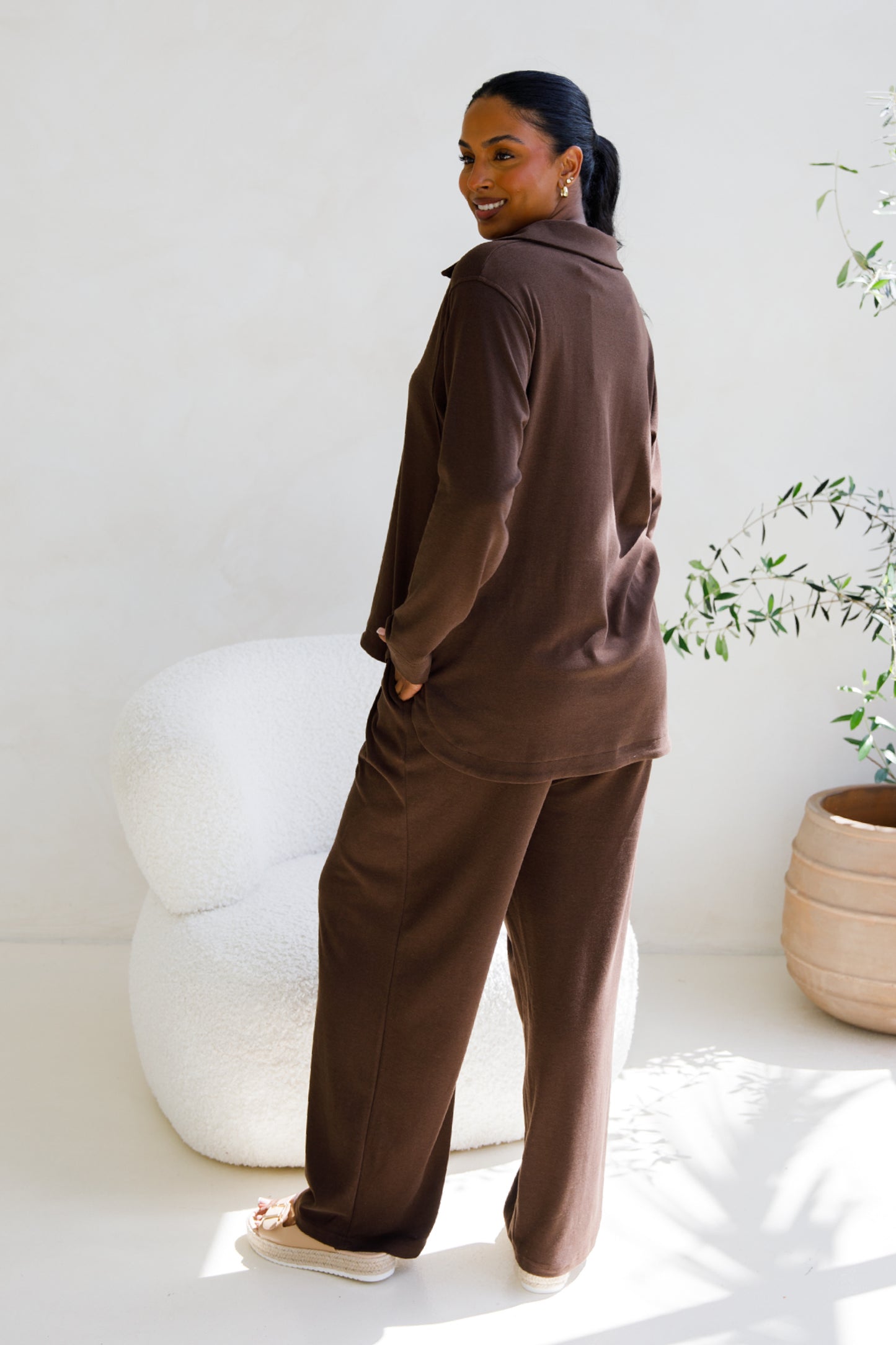 Gigi Lounge Pant | Chocolate