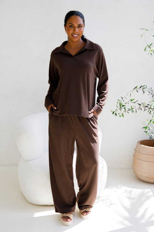 Gigi Lounge Pant | Chocolate