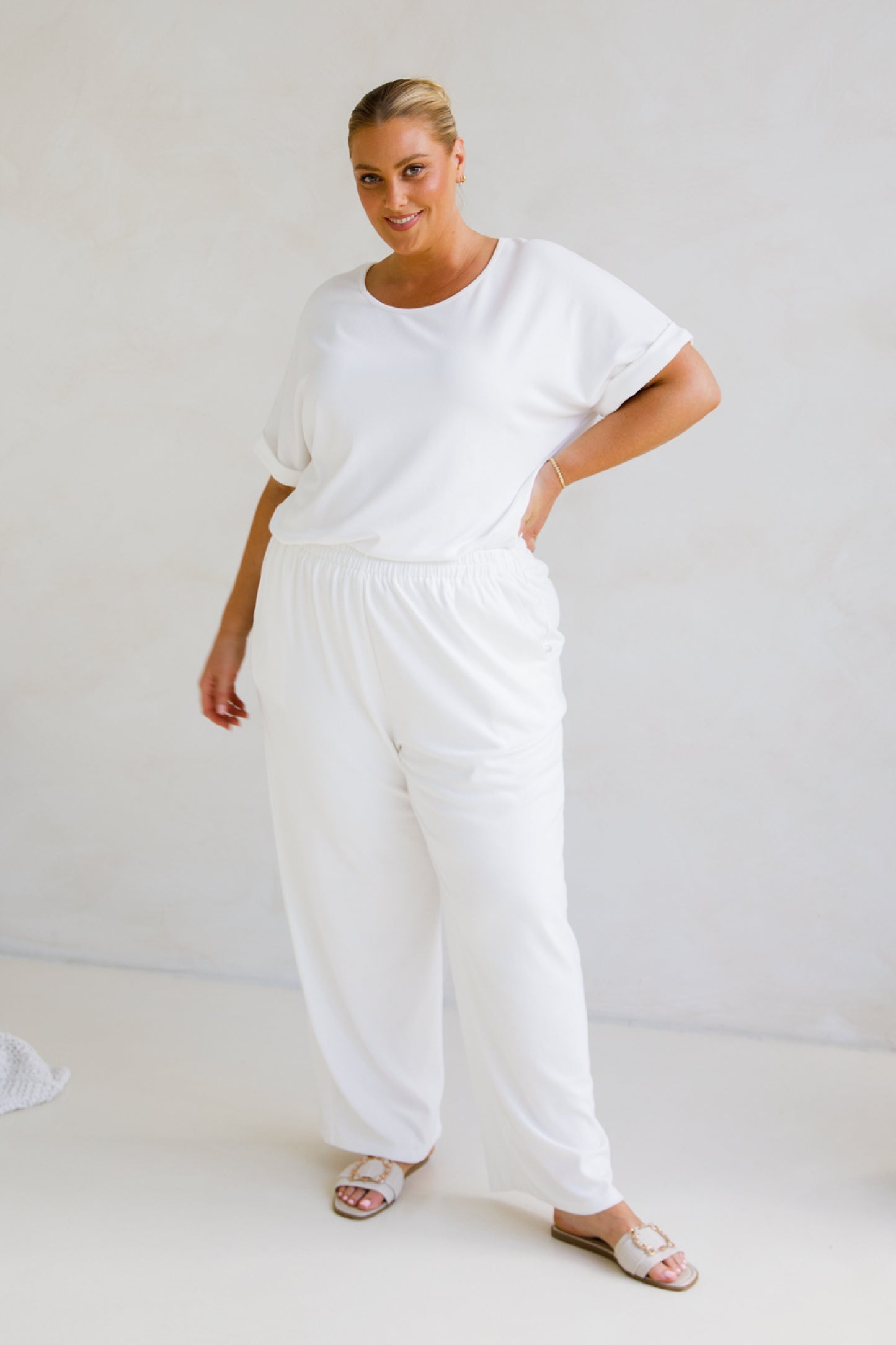 Gigi Lounge Pant | White