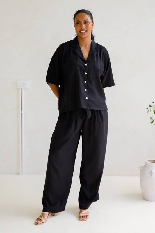 KLARA Lyocell Pant| Black | FINAL SALE