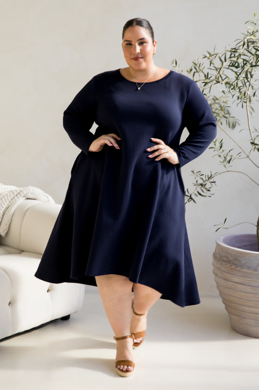 Luxe Cosy Dress | Midnight Navy | FINAL SALE