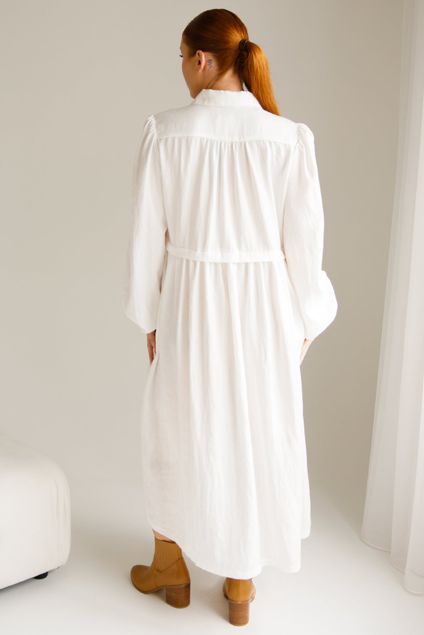 LYLA Lyocell Midi/Maxi Dress | White | FINAL SALE