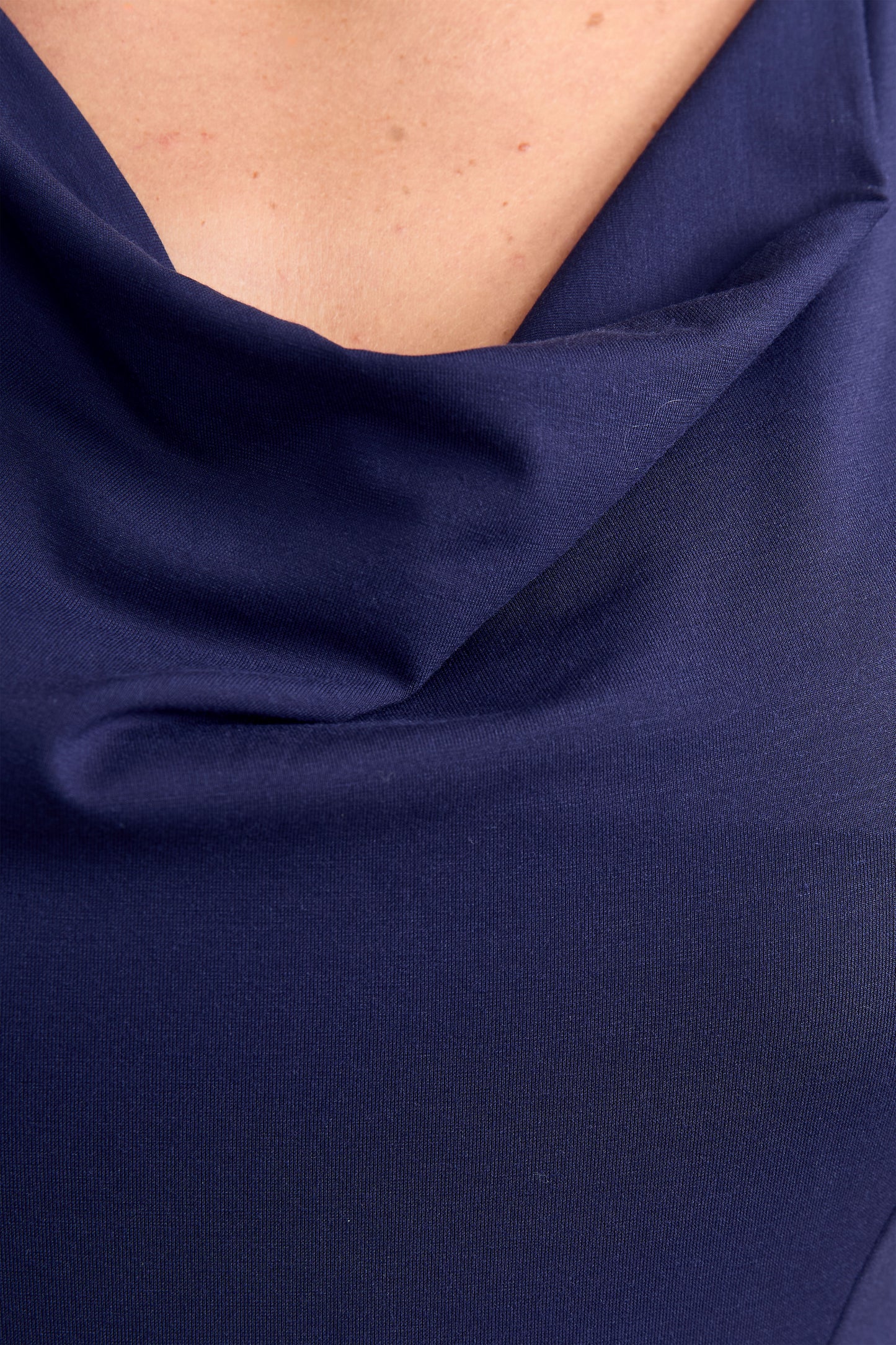MAEVE Bamboo Cap Sleeve Classic Length Dress | Navy