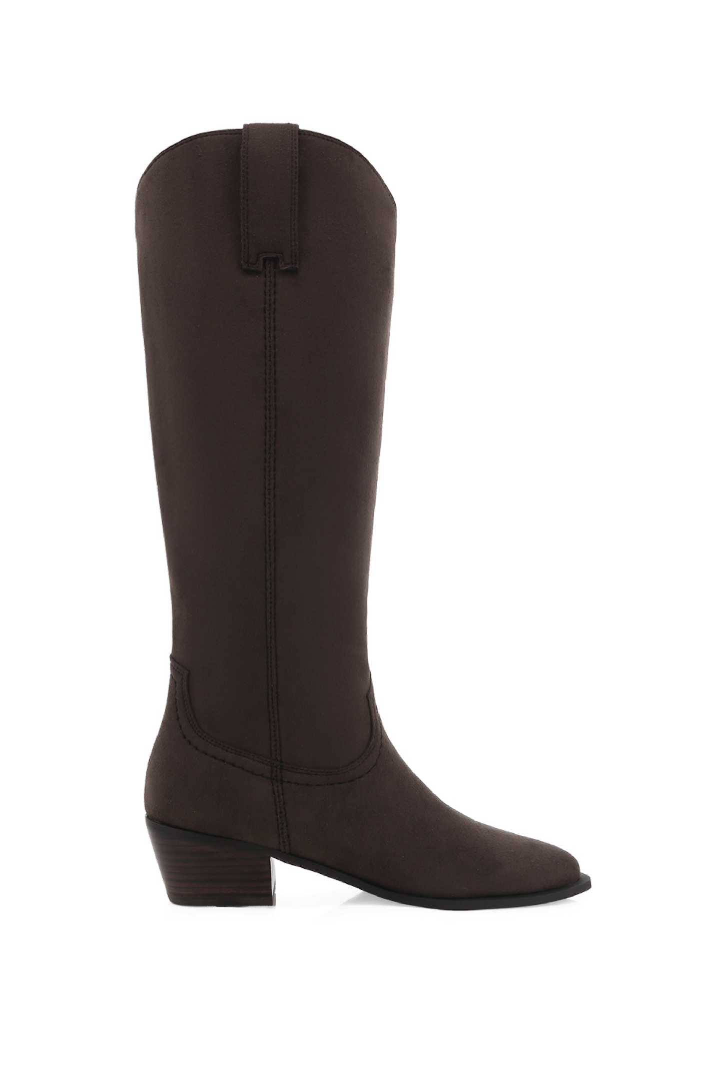 MERIDETH Long Boot | Macchiato Suede
