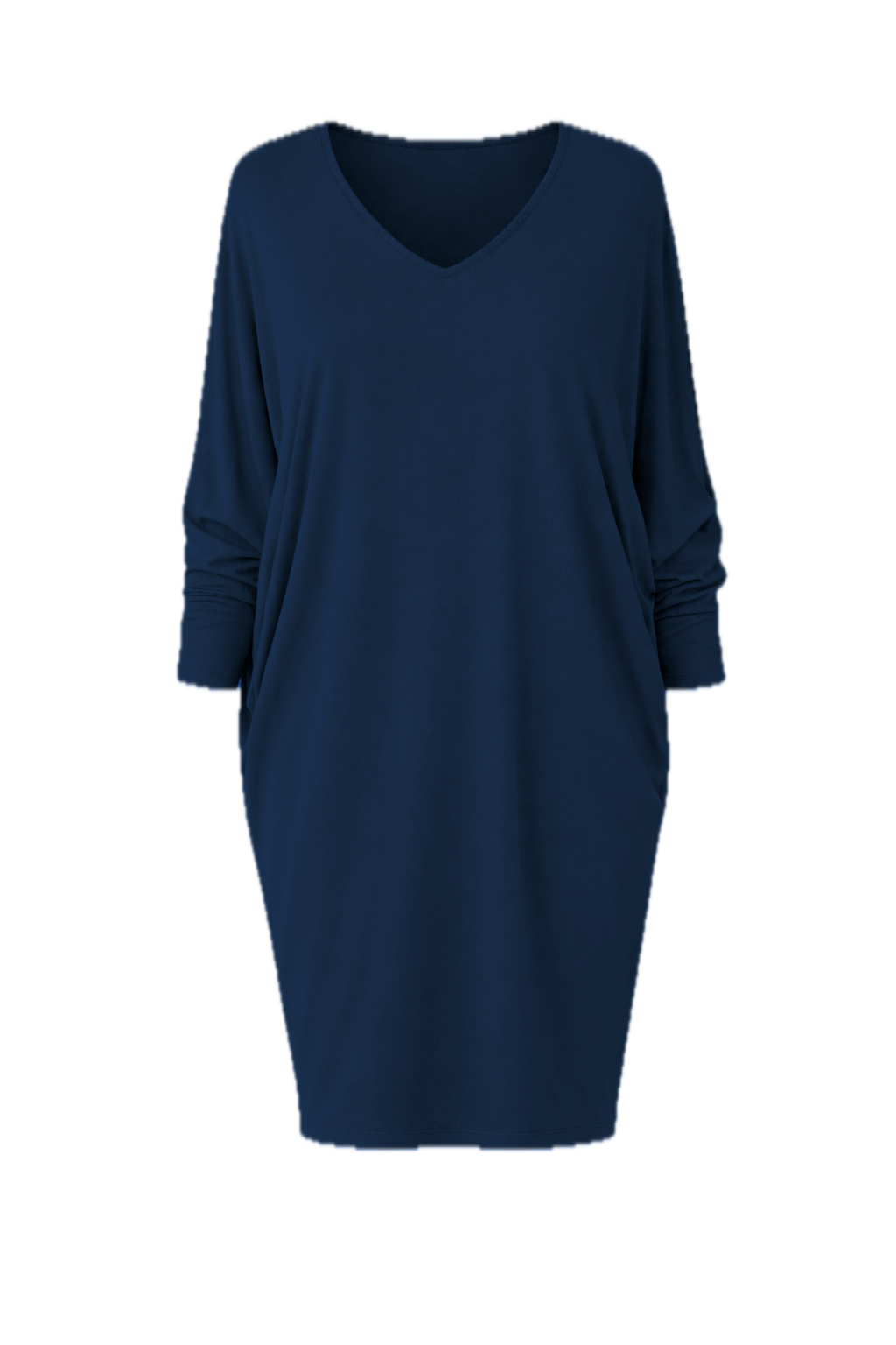 MIRACLE Bamboo Mid Sleeve Classic Length Dress | Navy