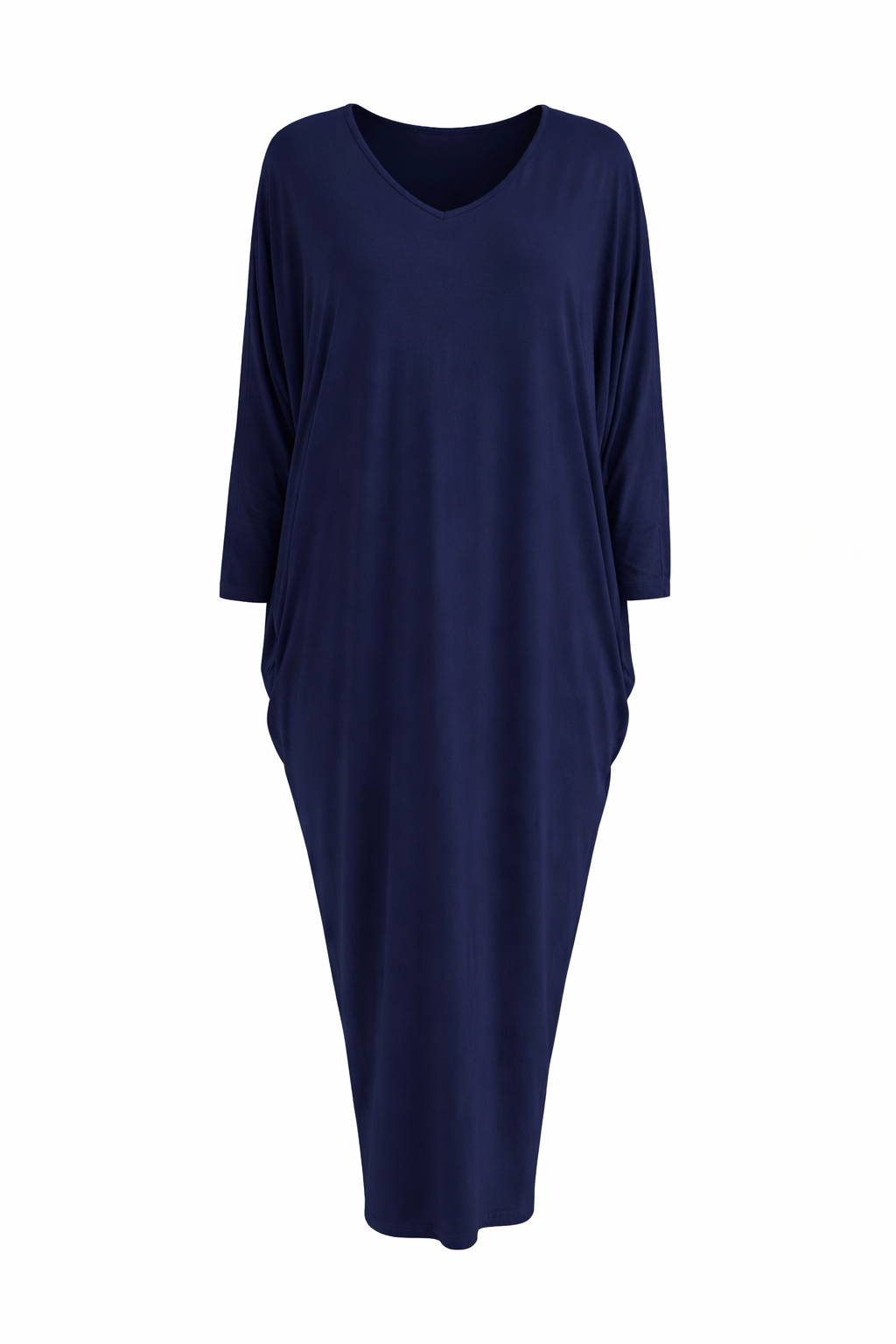 MIRACLE Bamboo Mid Sleeve Maxi Dress | Navy