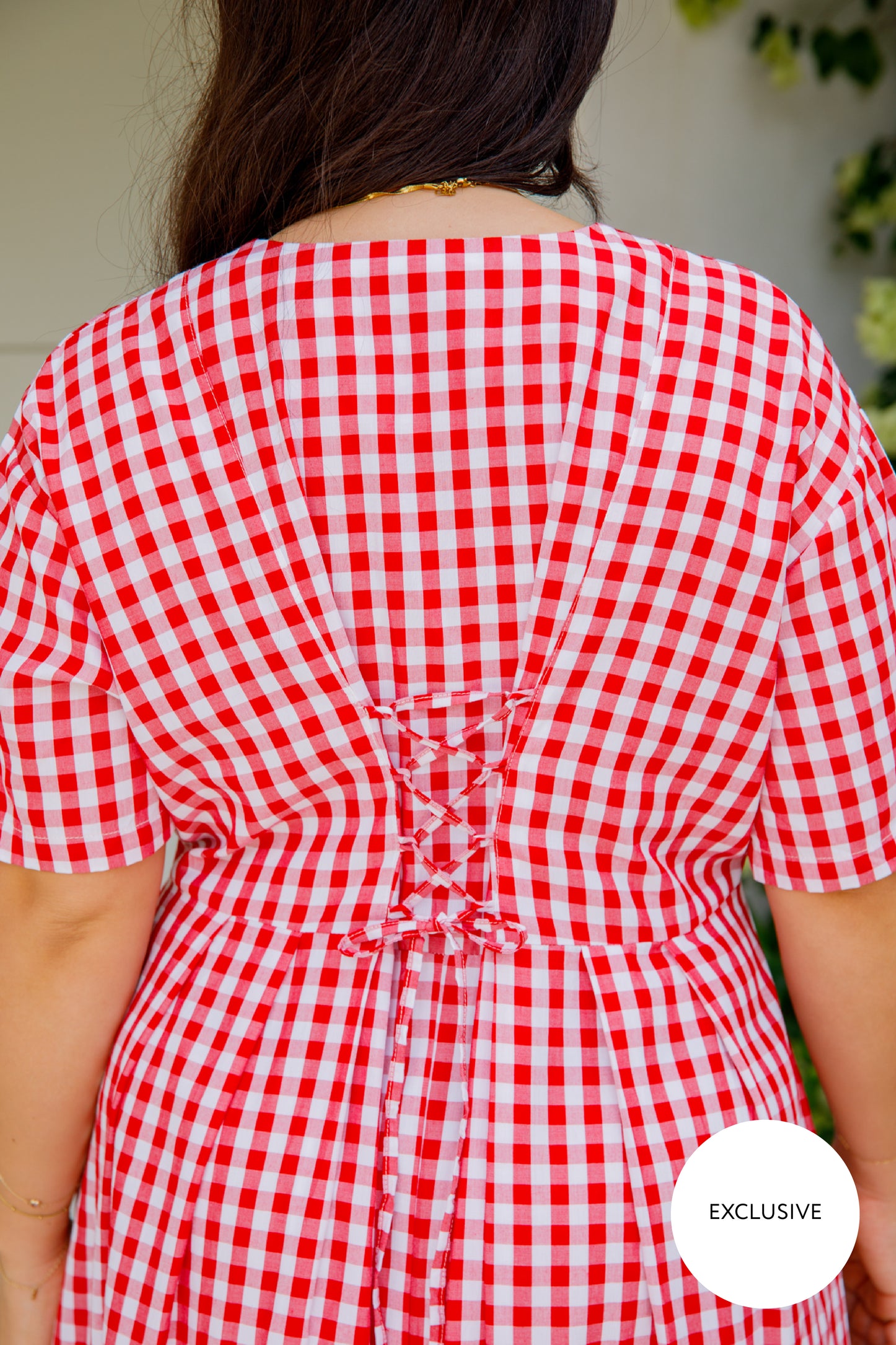 Maia Dress | Red Gingham