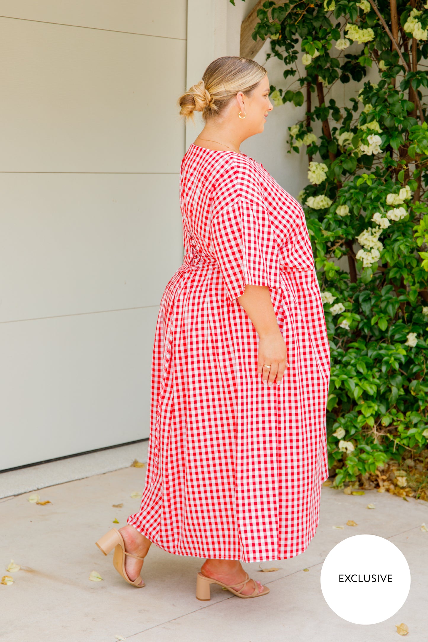 Maia Dress | Red Gingham