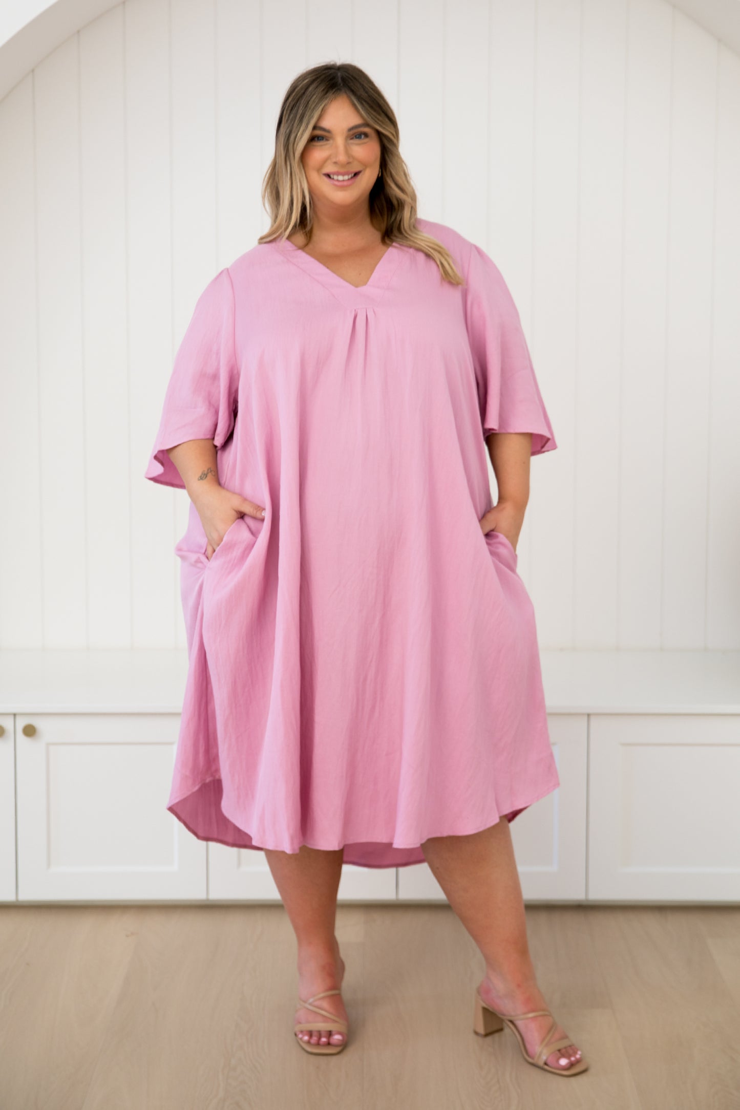 Makeo Dress | Pink Lemonade