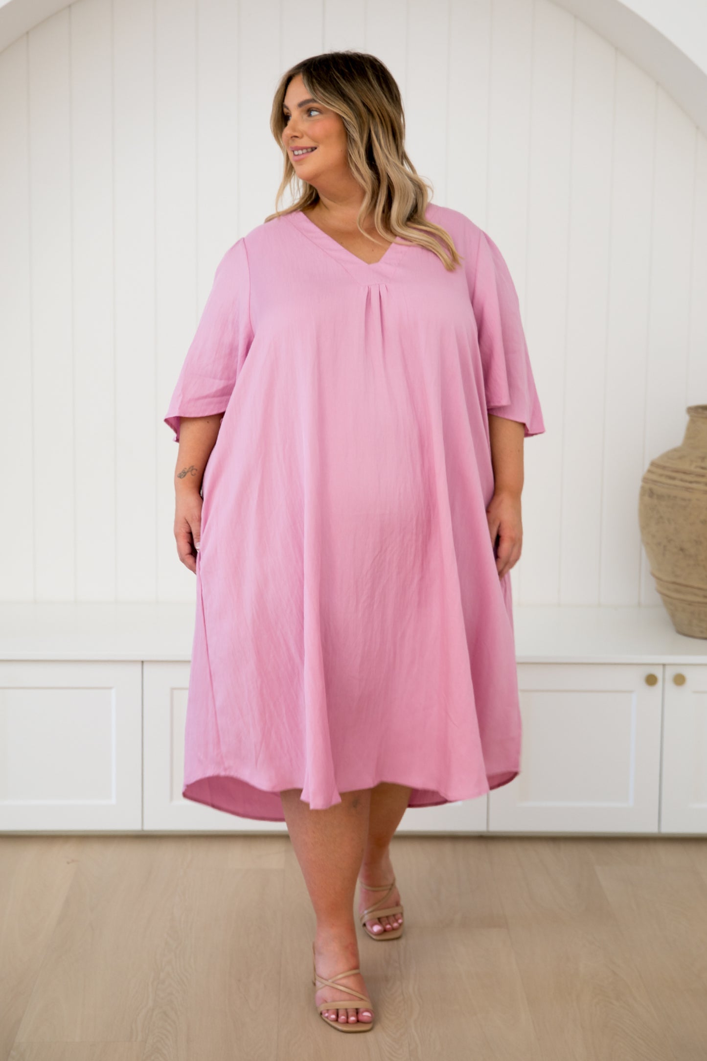 Makeo Dress | Pink Lemonade