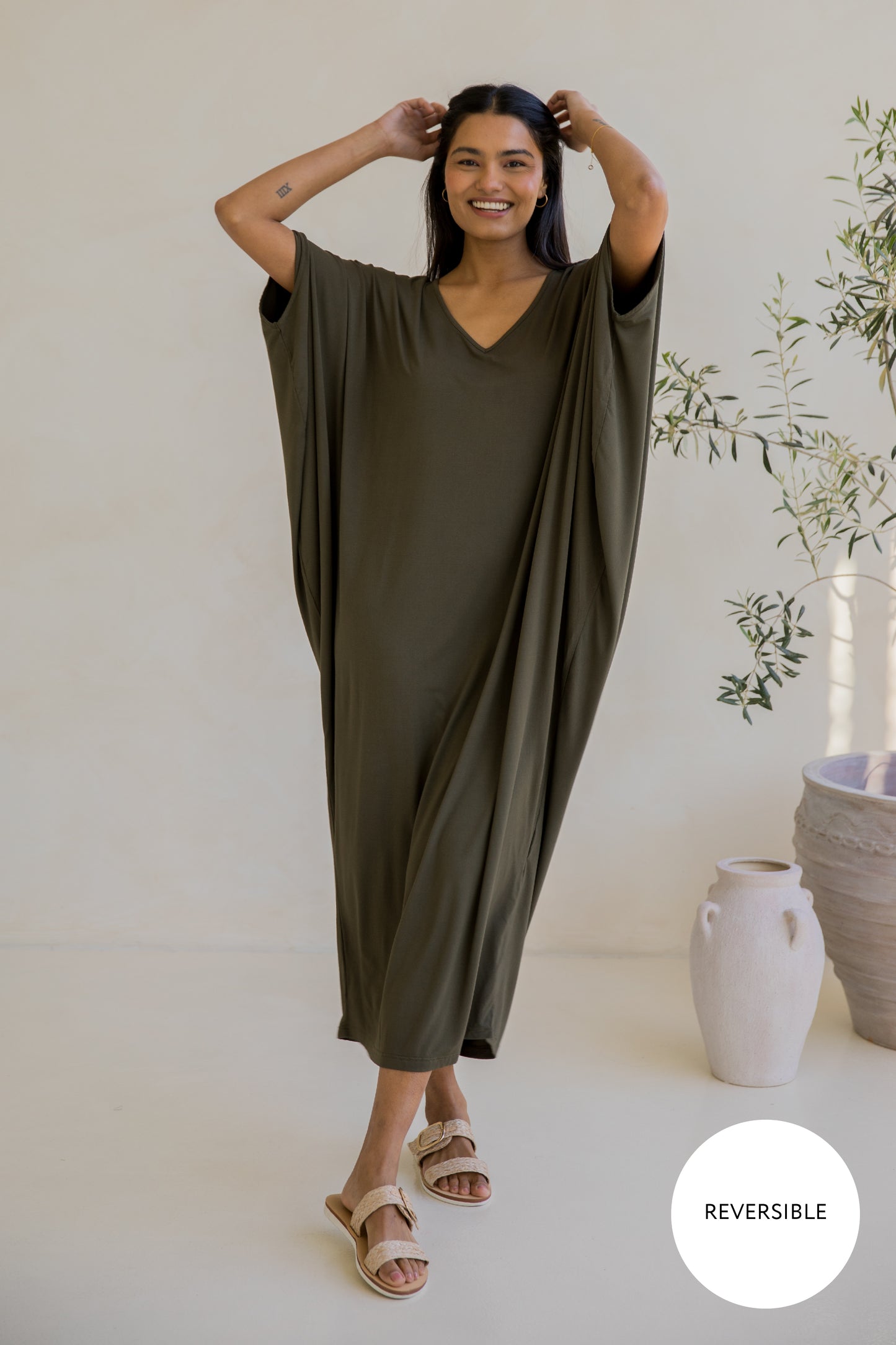 Maxi Miracle Dress | Moss Green