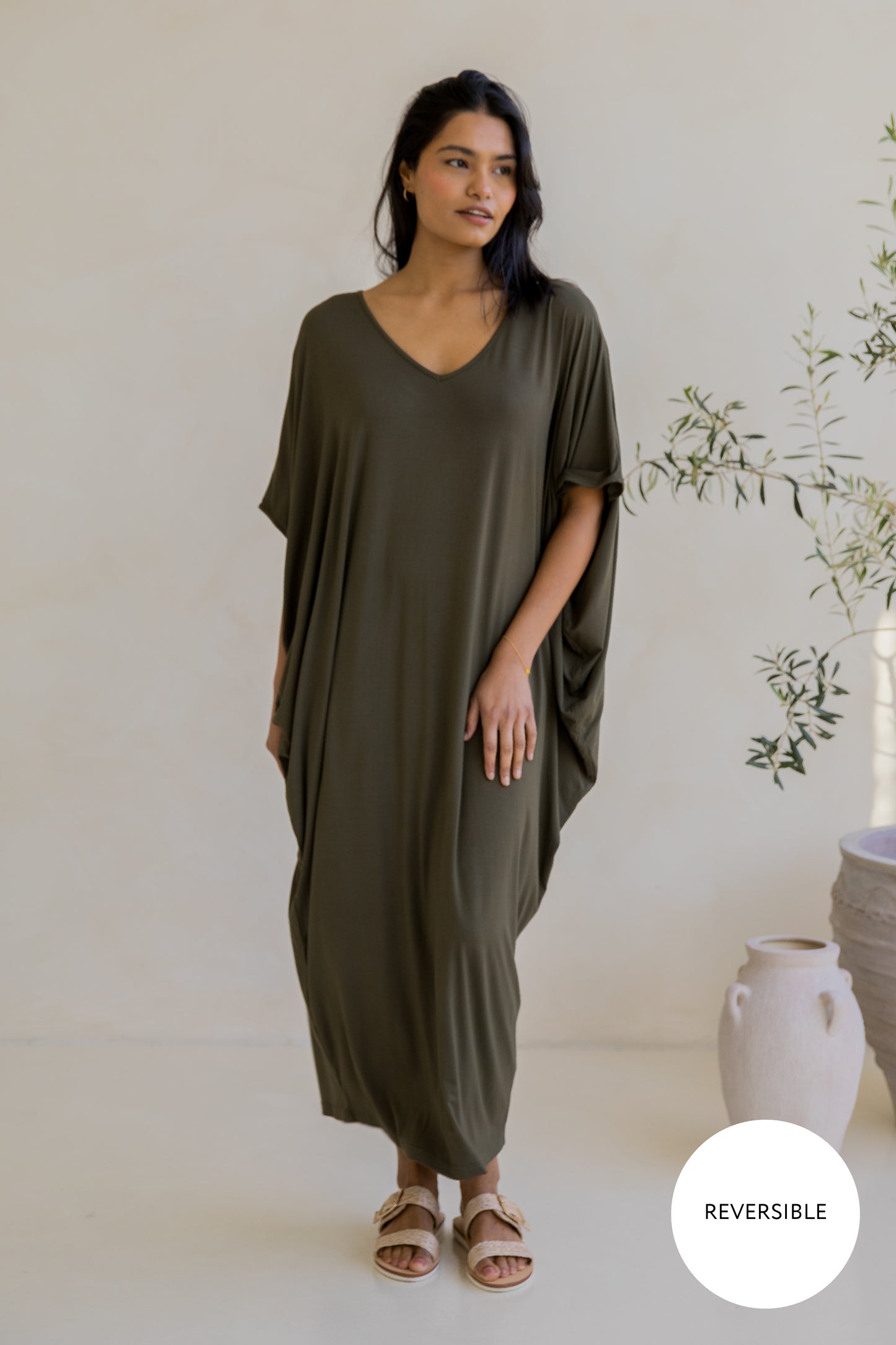 Maxi Miracle Dress | Moss Green