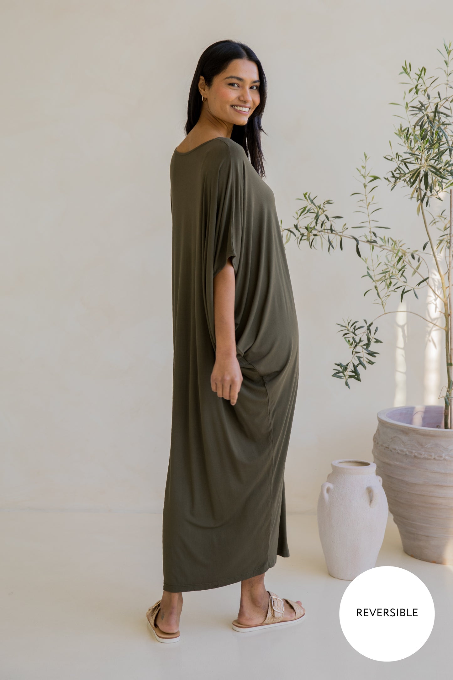 Maxi Miracle Dress | Moss Green