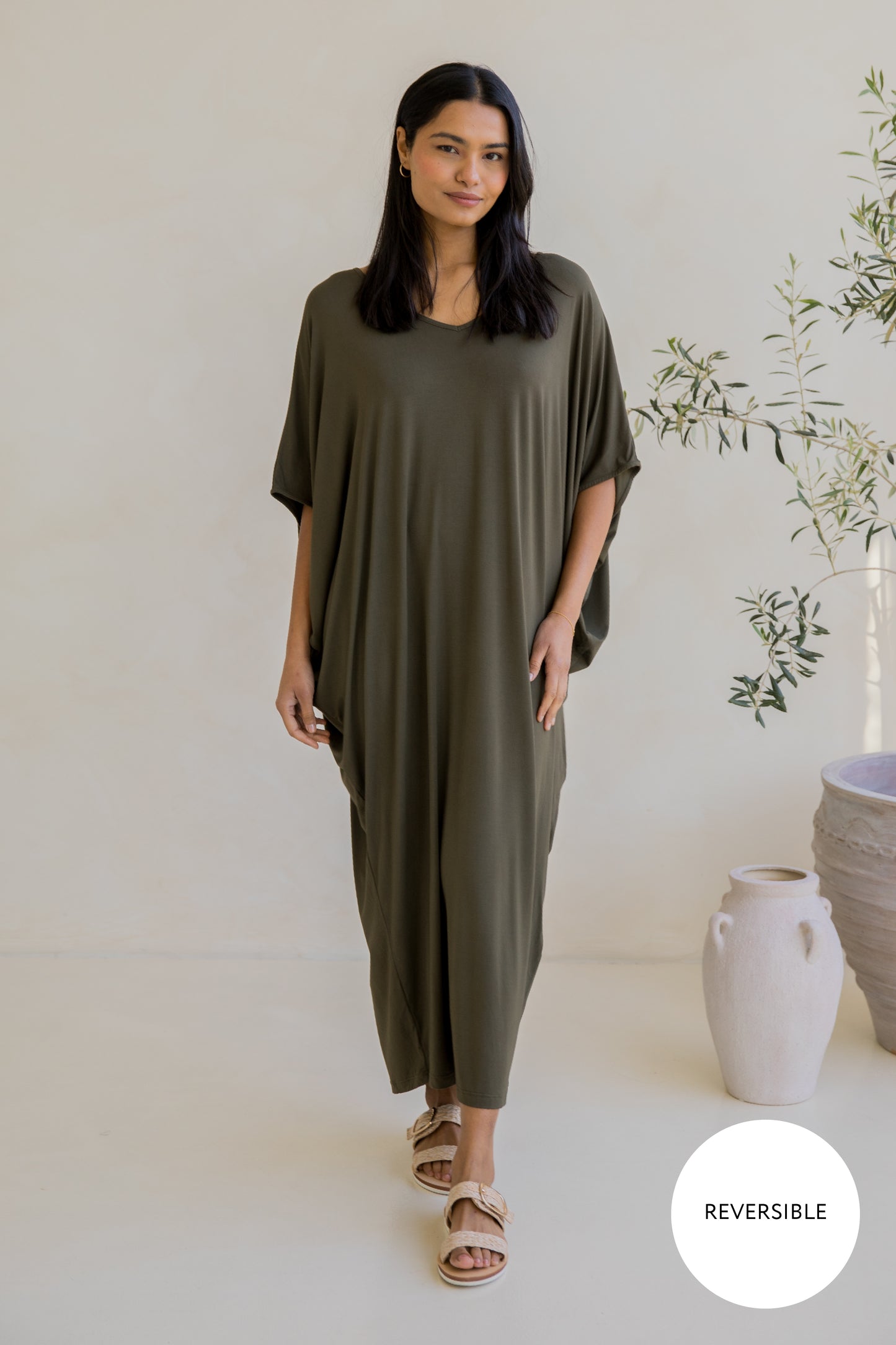 Maxi Miracle Dress | Moss Green