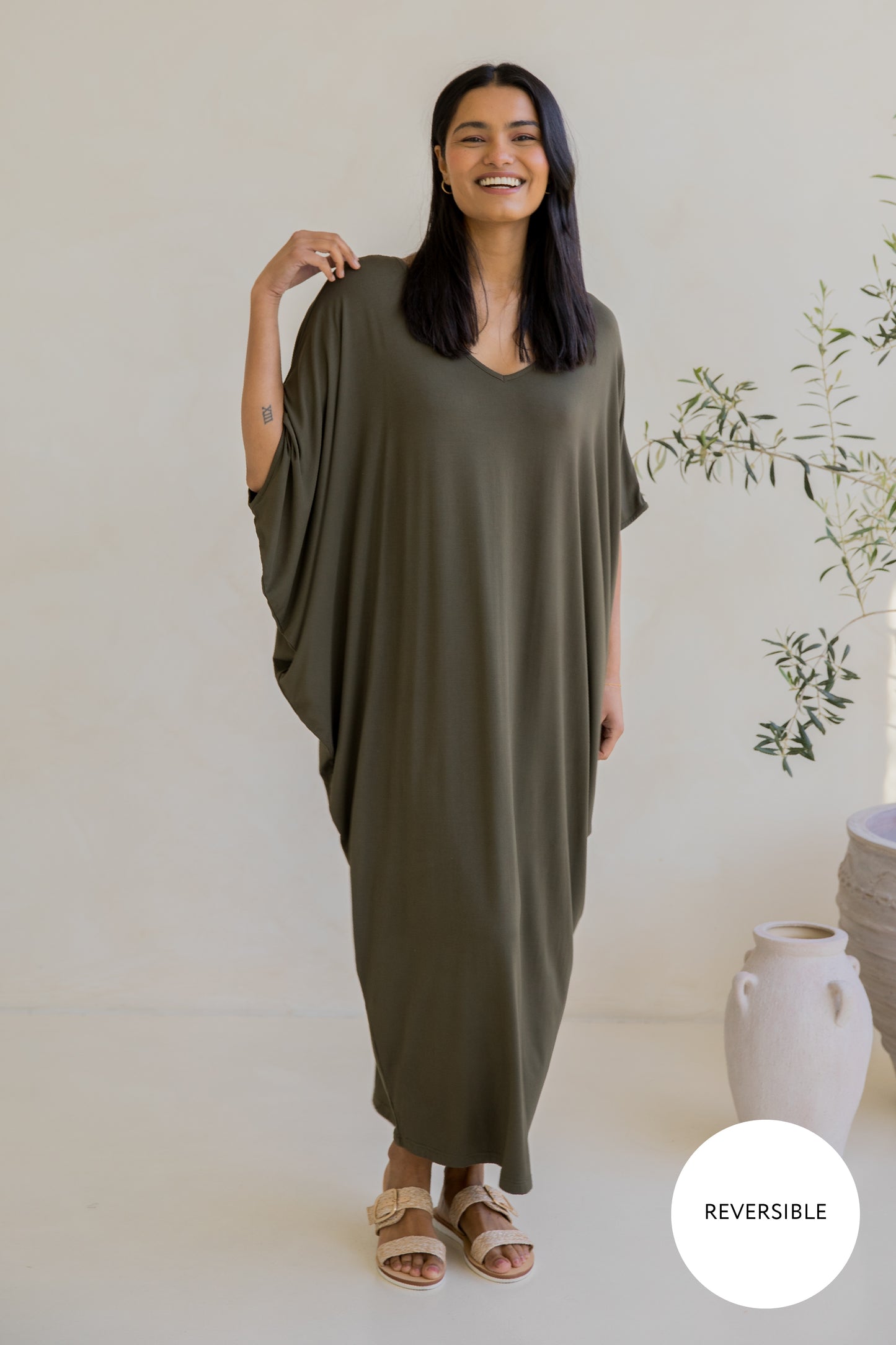 Maxi Miracle Dress | Moss Green