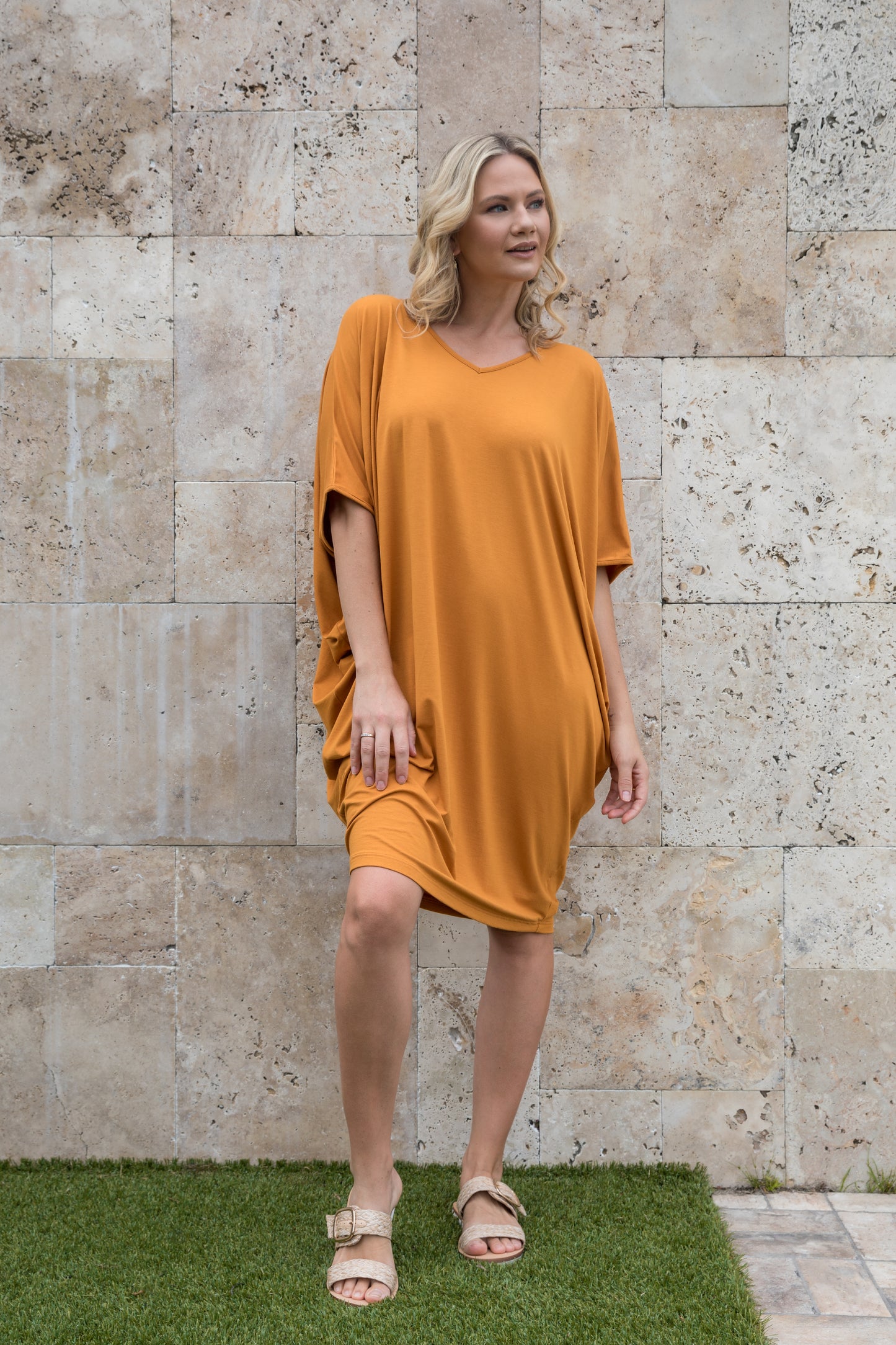 Miracle Dress in Caramel