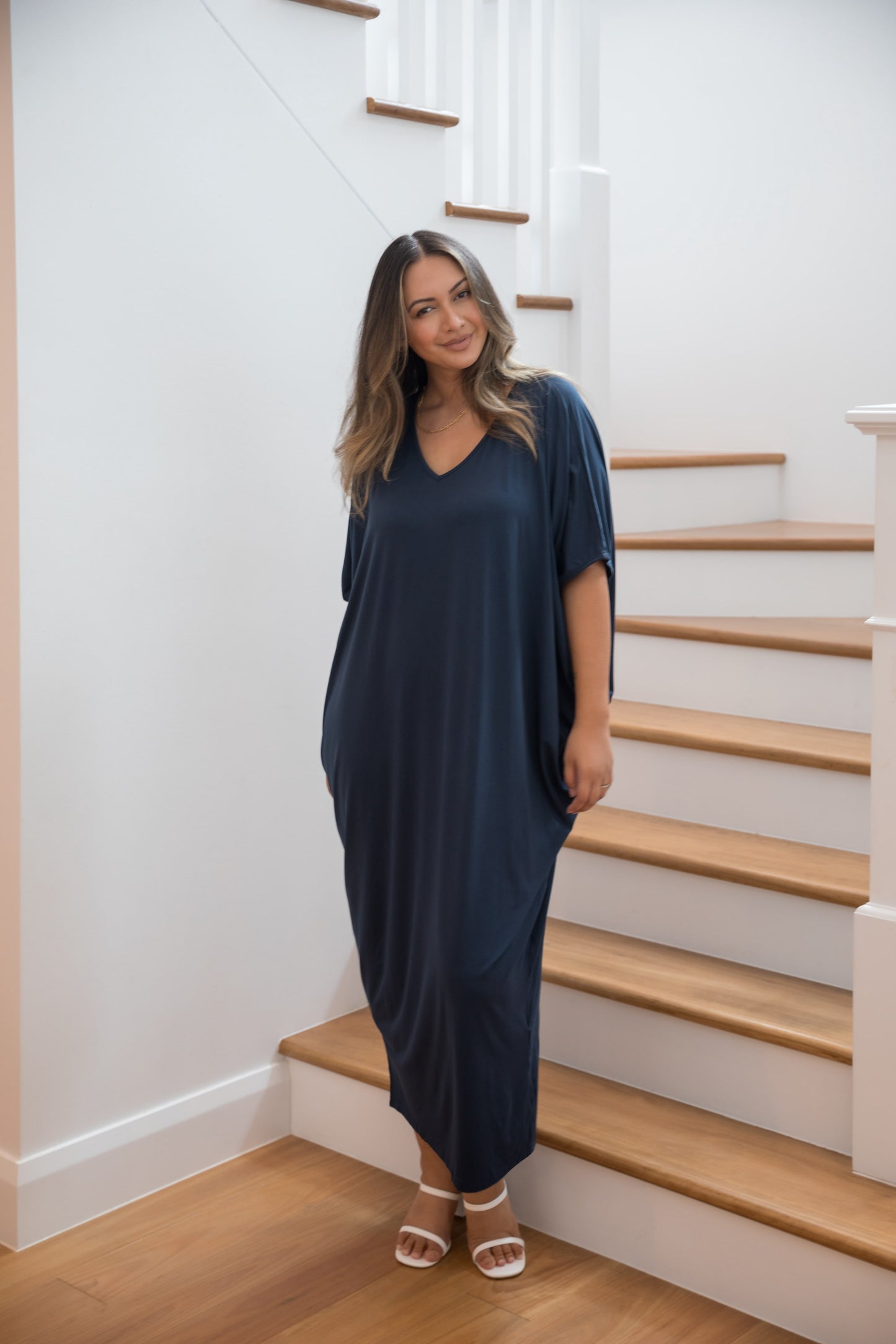 Maxi Miracle Dress in Navy