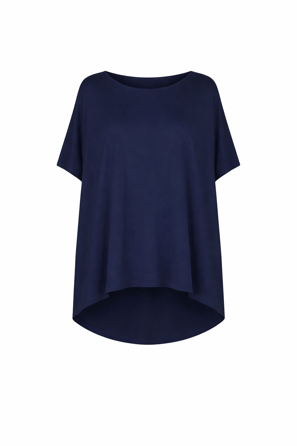 NICE Bamboo Short Sleeve Classic/Longline Top | Navy