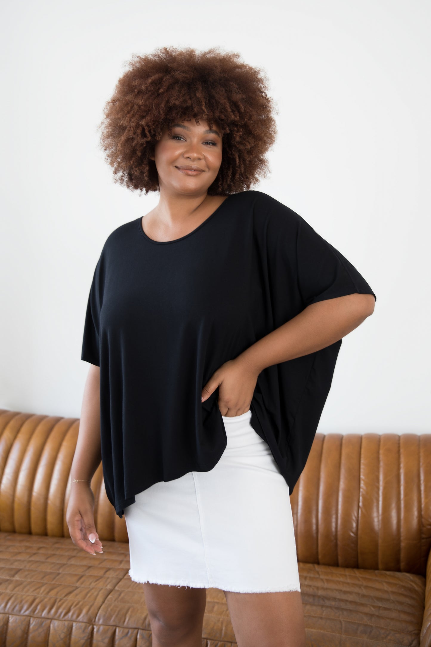 Plus-Sized Black Tops | PQ Collection | Nice Top