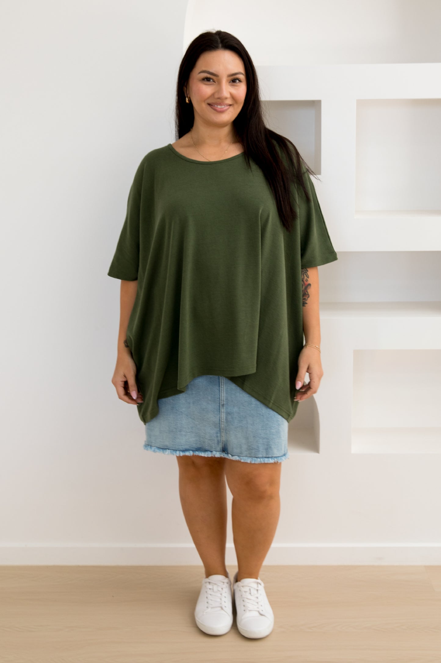 Nice Lounge Top | Moss Green