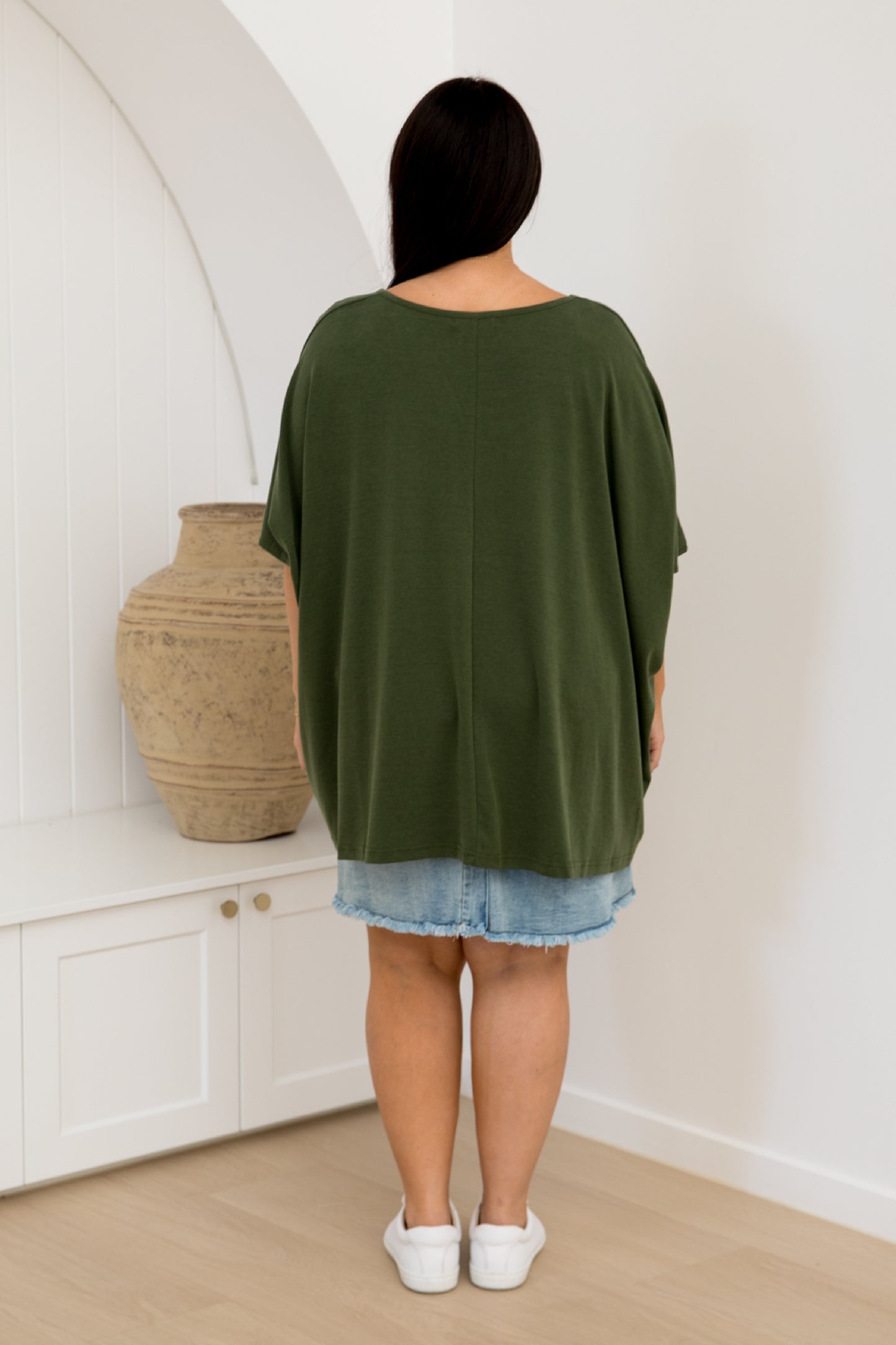 Nice Lounge Top | Moss Green