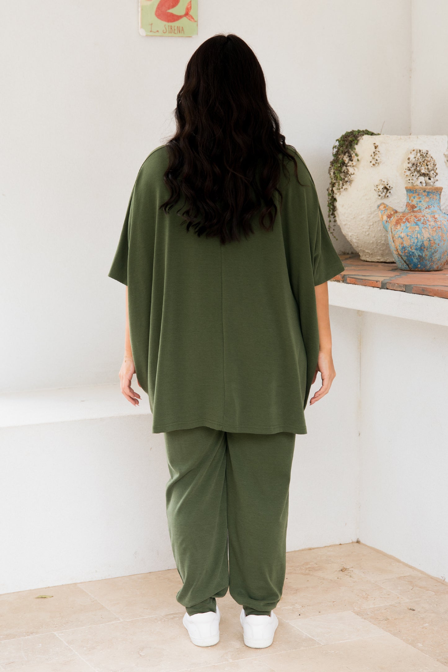 Nice Lounge Top | Moss Green