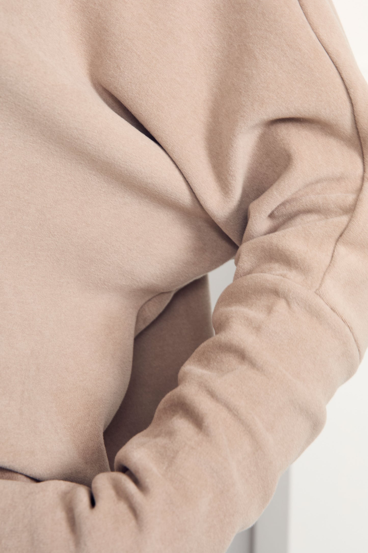 PENNIE Knit Long Sleeve Classic Length Top | Taupe