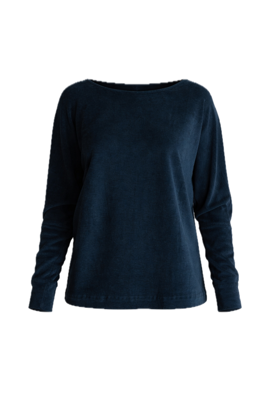 PENNIE Lounge Long Sleeve Classic Length Top | Forest Marle | FINAL SALE