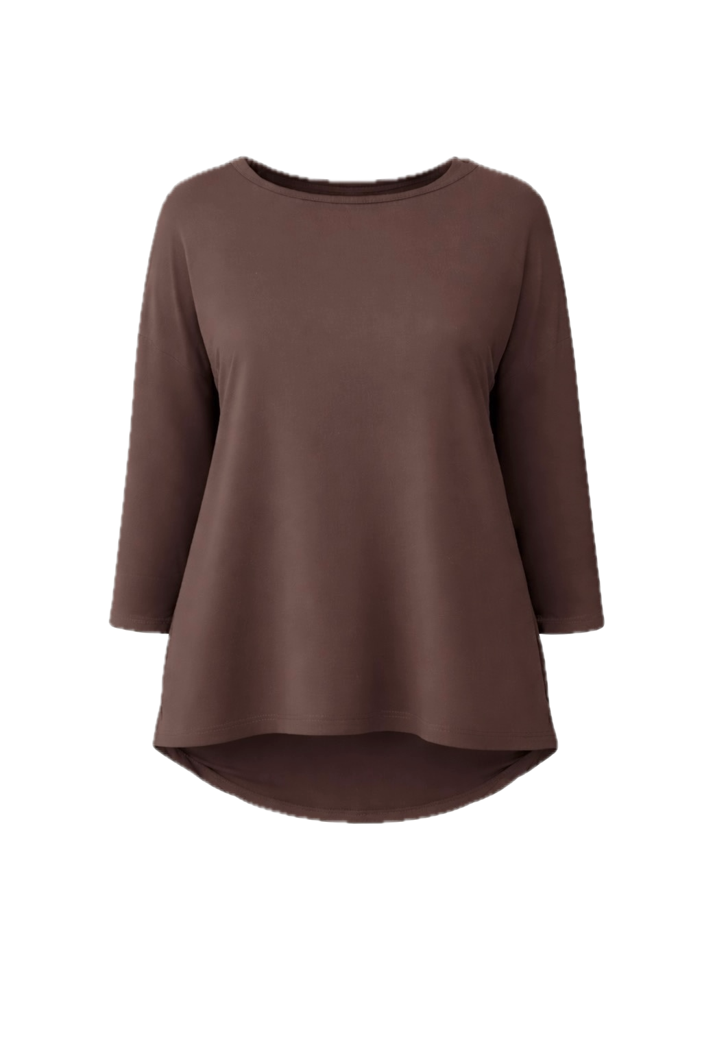 PIPPA Bamboo Long Sleeve Classic Length Top | Chocolate | FINAL SALE
