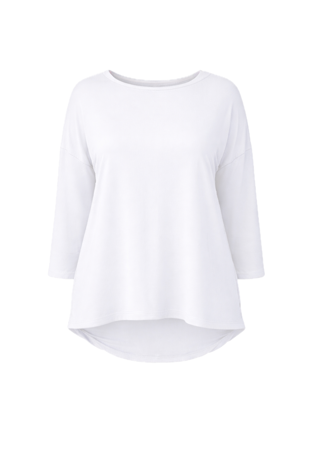 PIPPA Bamboo Long Sleeve Classic Length Top | White