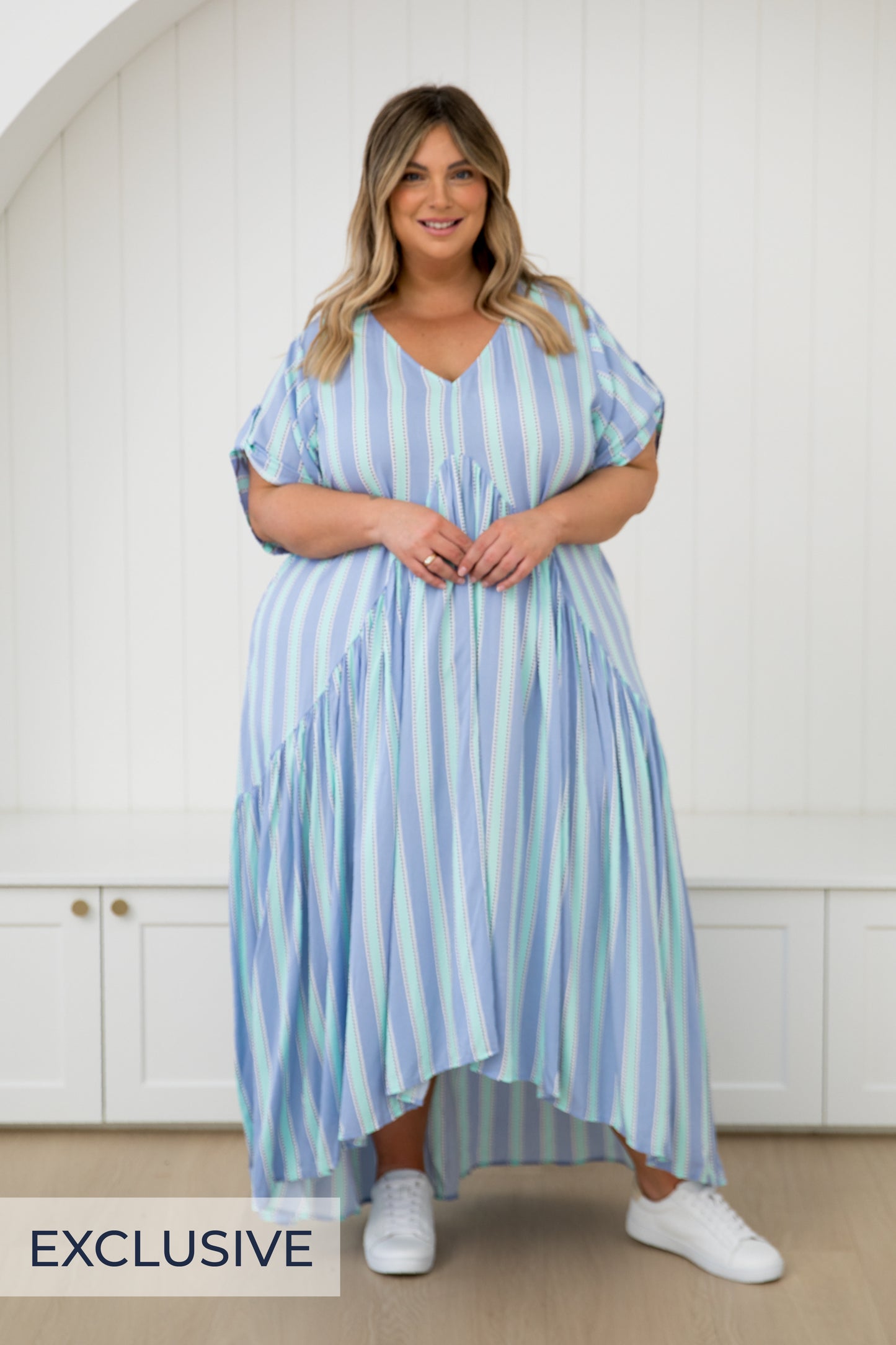 Peak Maxi Dress in Blue Eternity