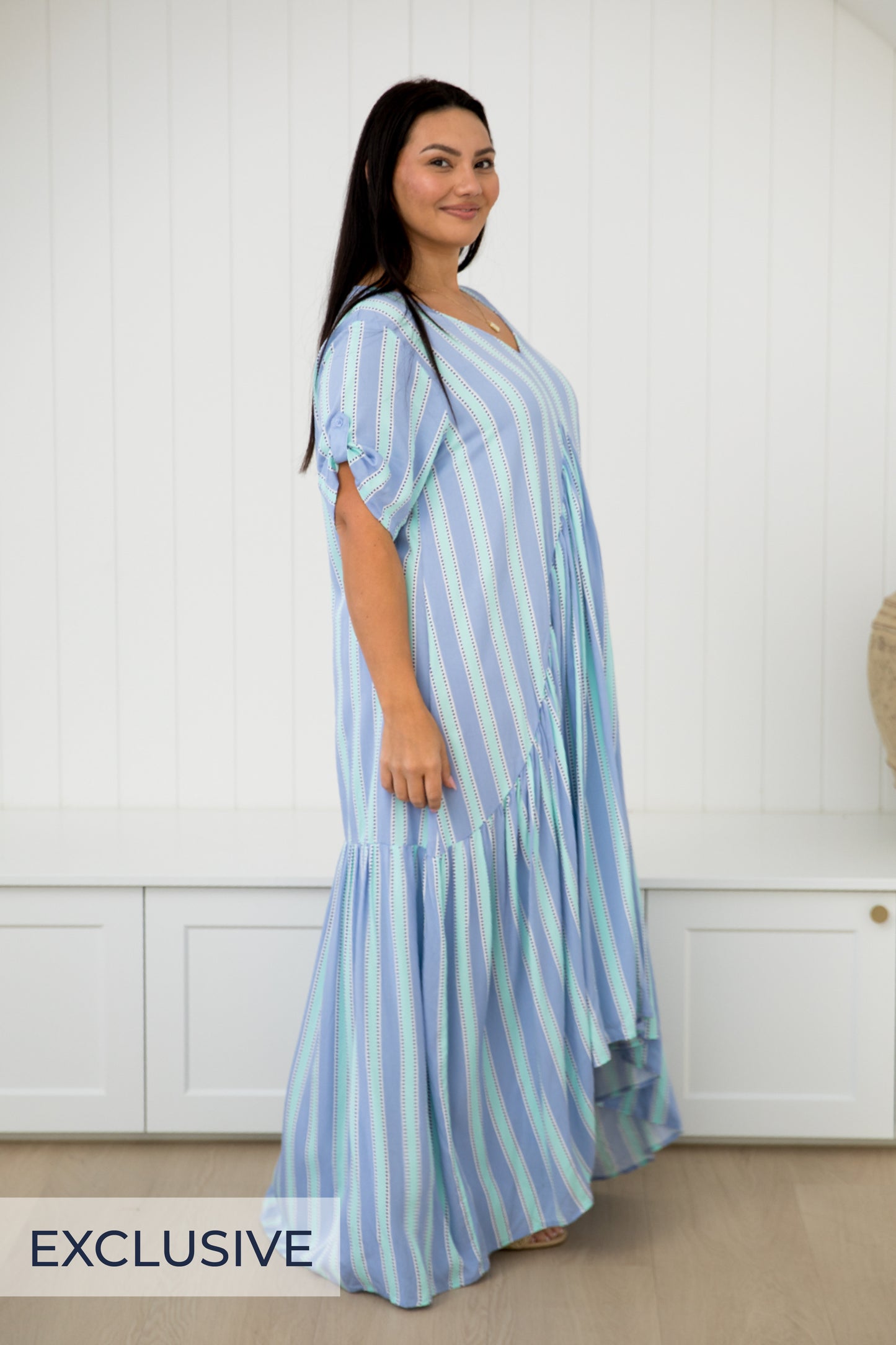 Peak Maxi Dress in Blue Eternity