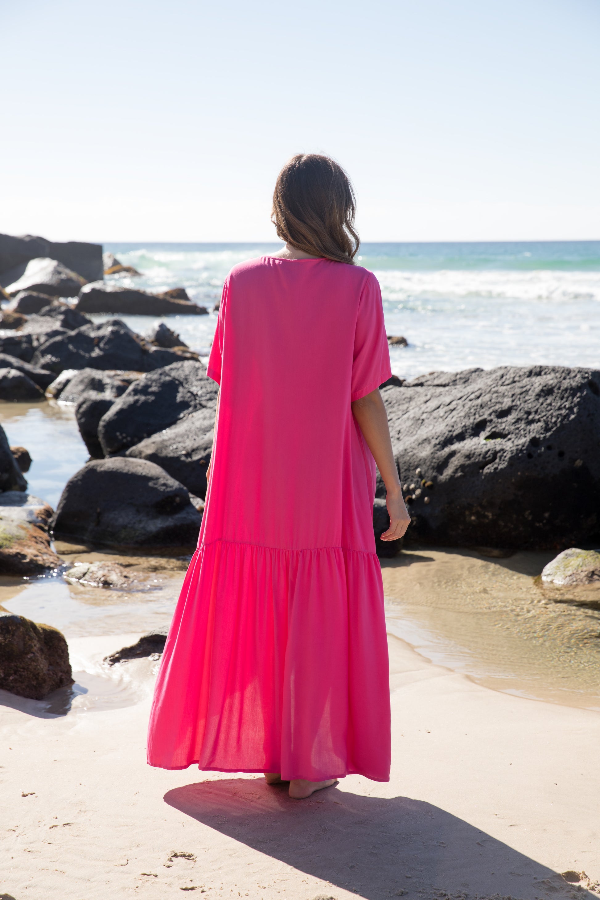 Plus-Sized Pink Dresses | PQ Collection | Peak Maxi Dress