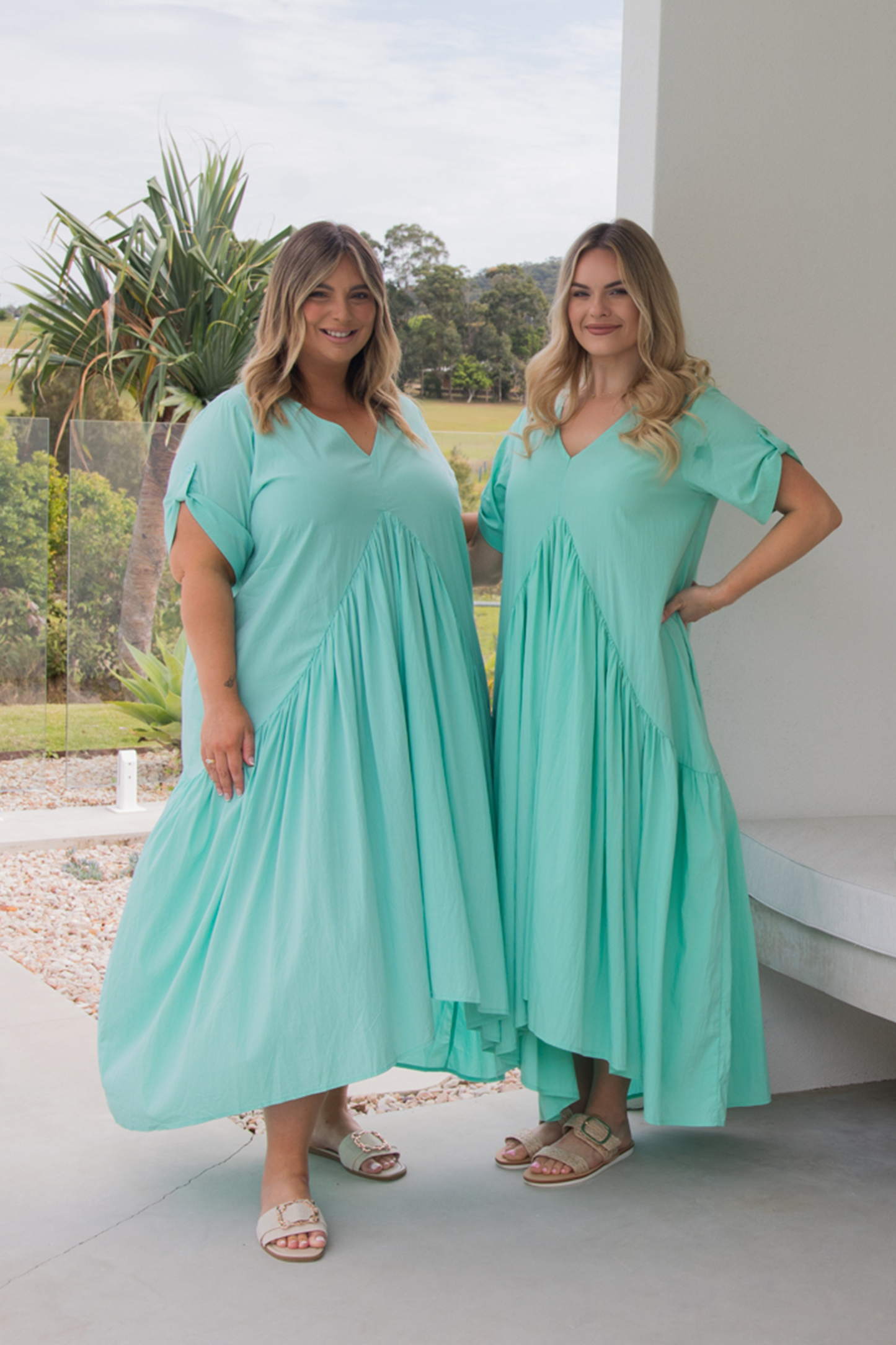 Peak Maxi Dress | Seafoam