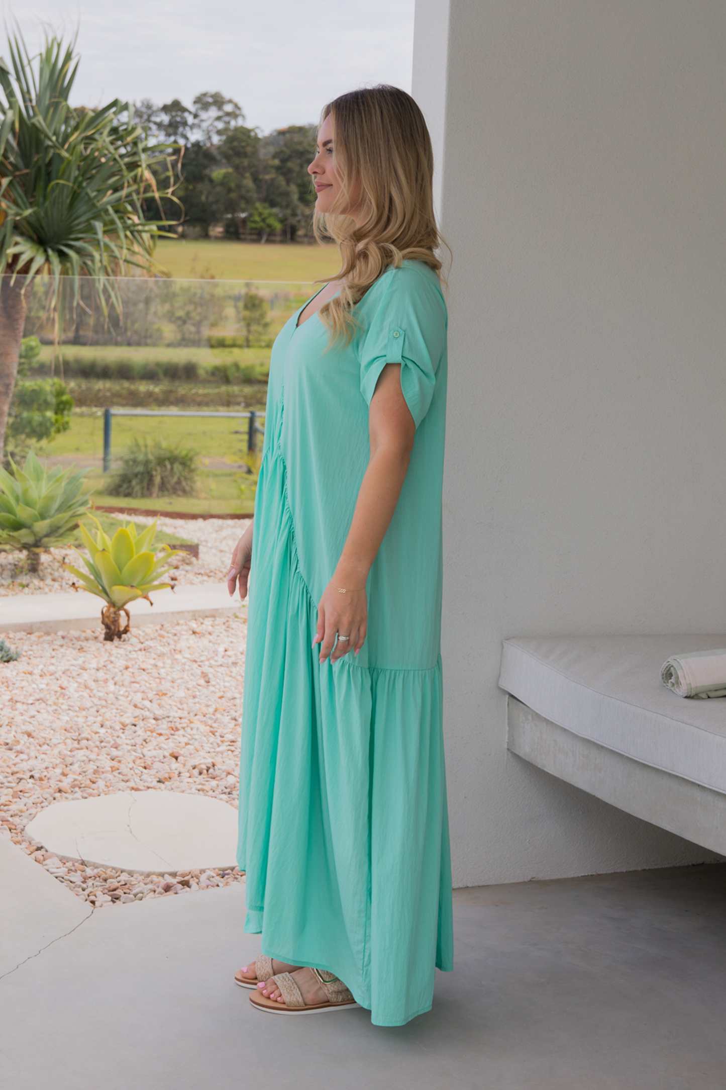 Peak Maxi Dress | Seafoam