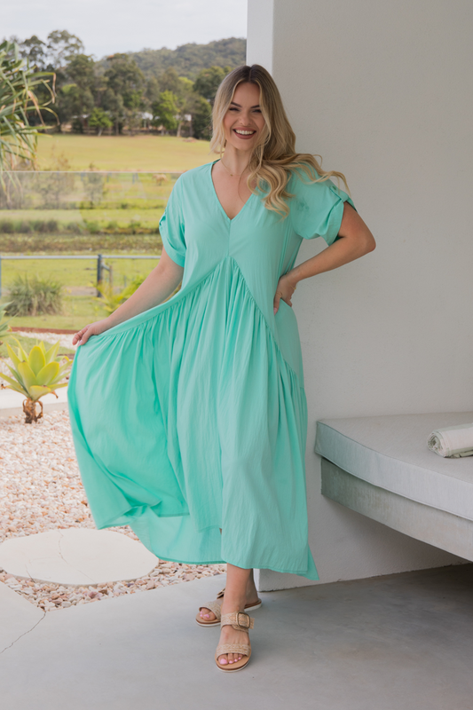 Peak Maxi Dress | Seafoam